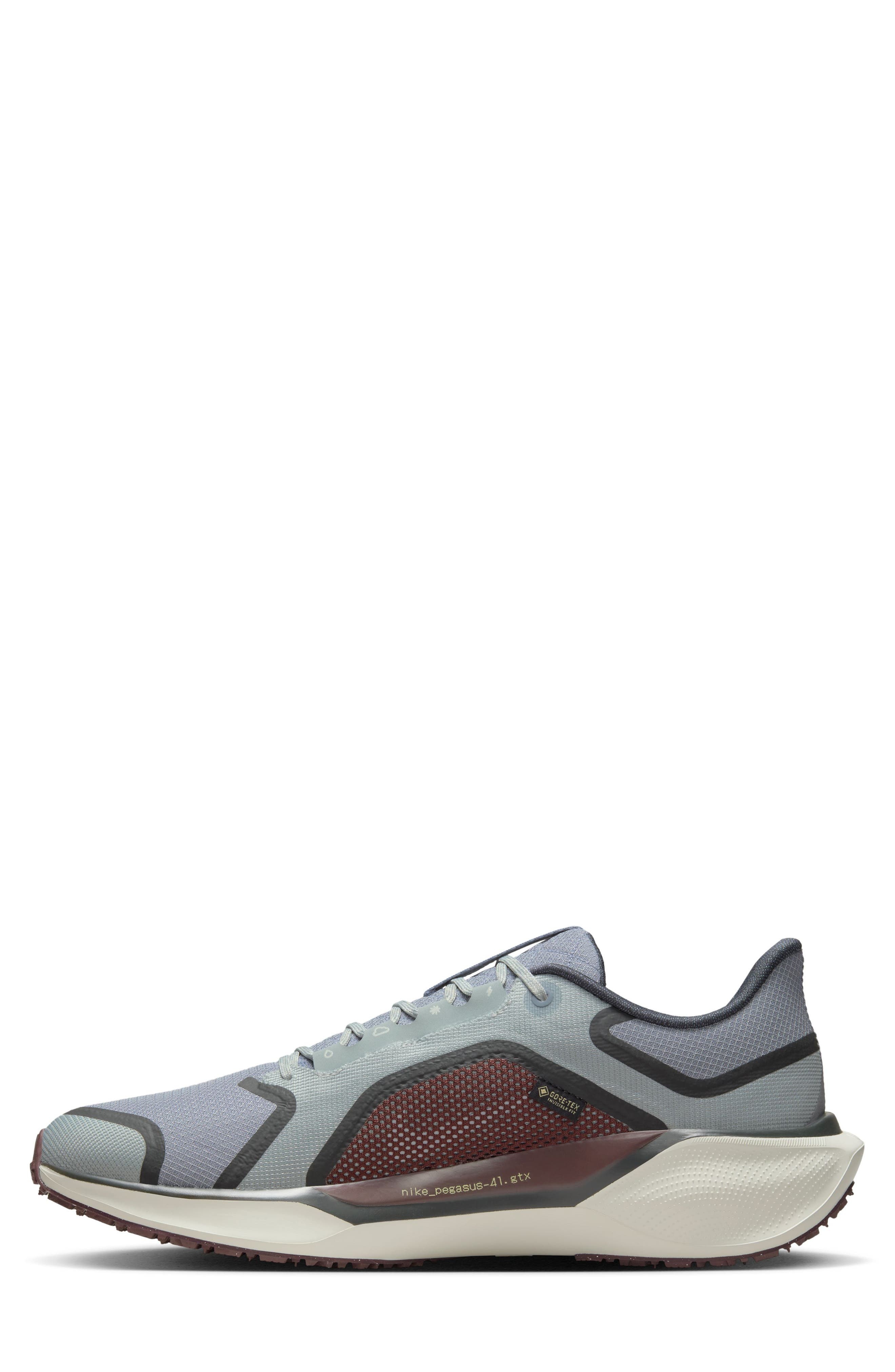 Nike Air Zoom Pegasus 41 Gore-Tex® Waterproof Running Shoe in Pumice/Slate/Burgundy at Nordstrom - 6