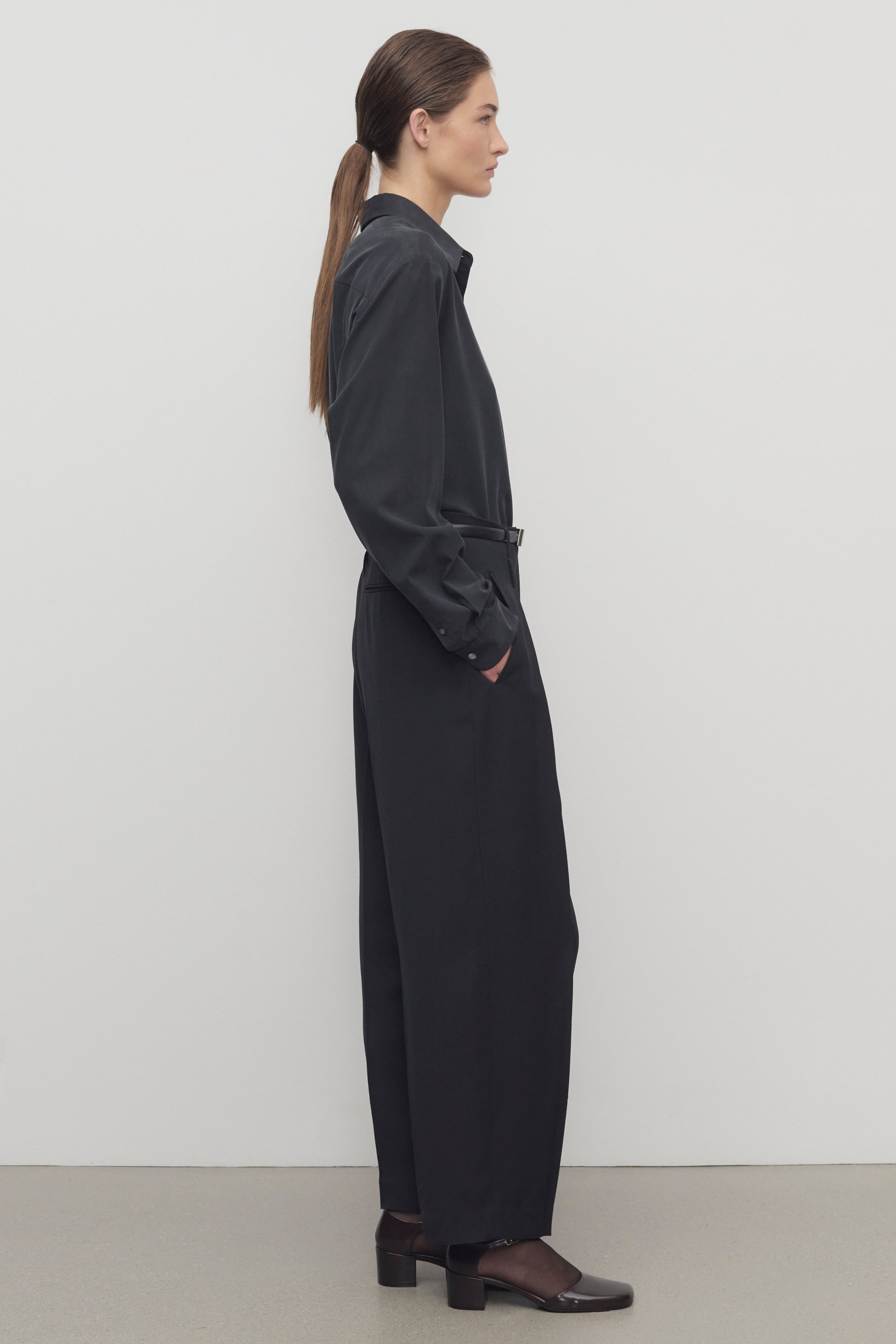 Tamarind Pant in Viscose and Silk - 4