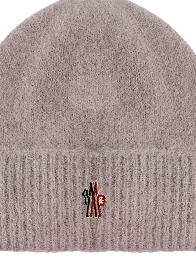 ribbed logo beanie 3