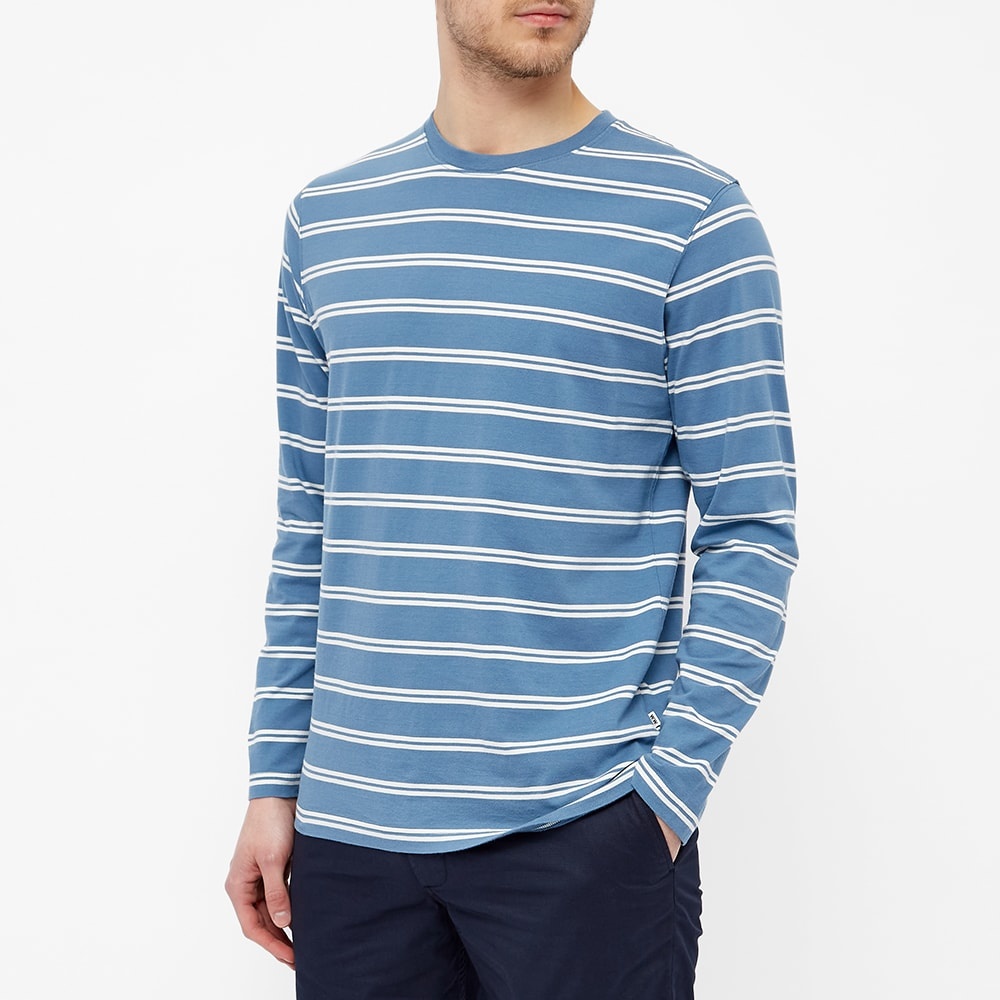 Wood Wood Long Sleeve Peter Striped Tee - 4