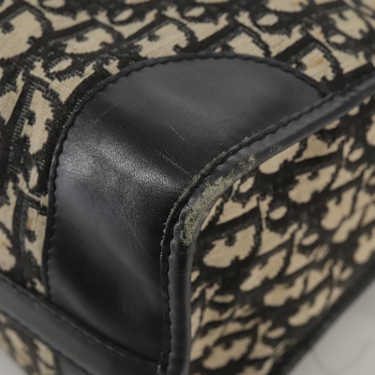 DIOR Trotter Canvas Hand Bag Navy - 14
