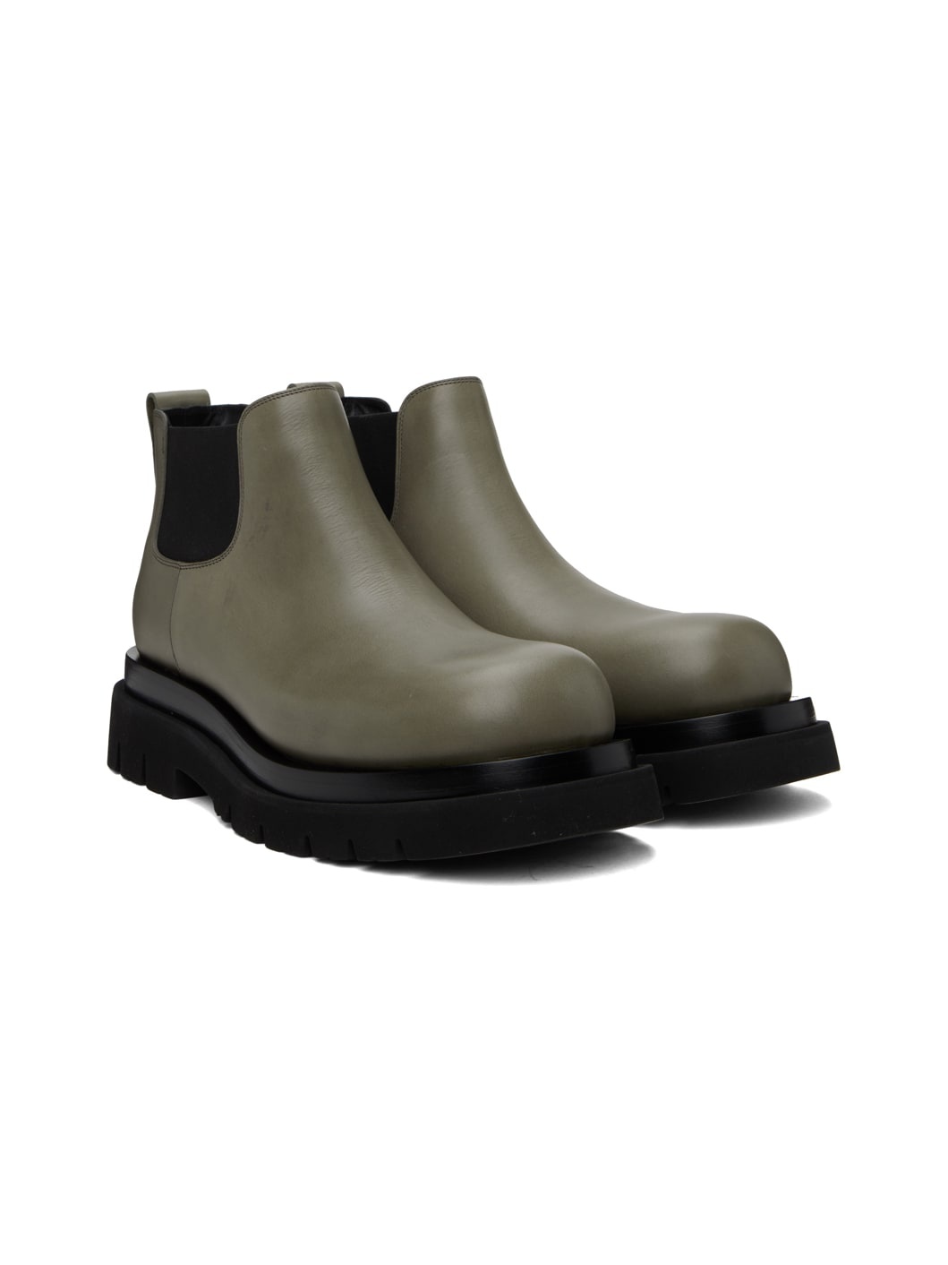 Gray Lug Chelsea Boots - 4