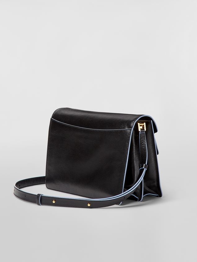 TRUNK SOFT BAG IN BLACK TUMBLED CALF - 3