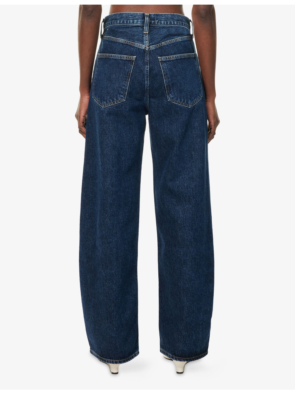 Low Curve Wide-Leg Denim Jeans - 4