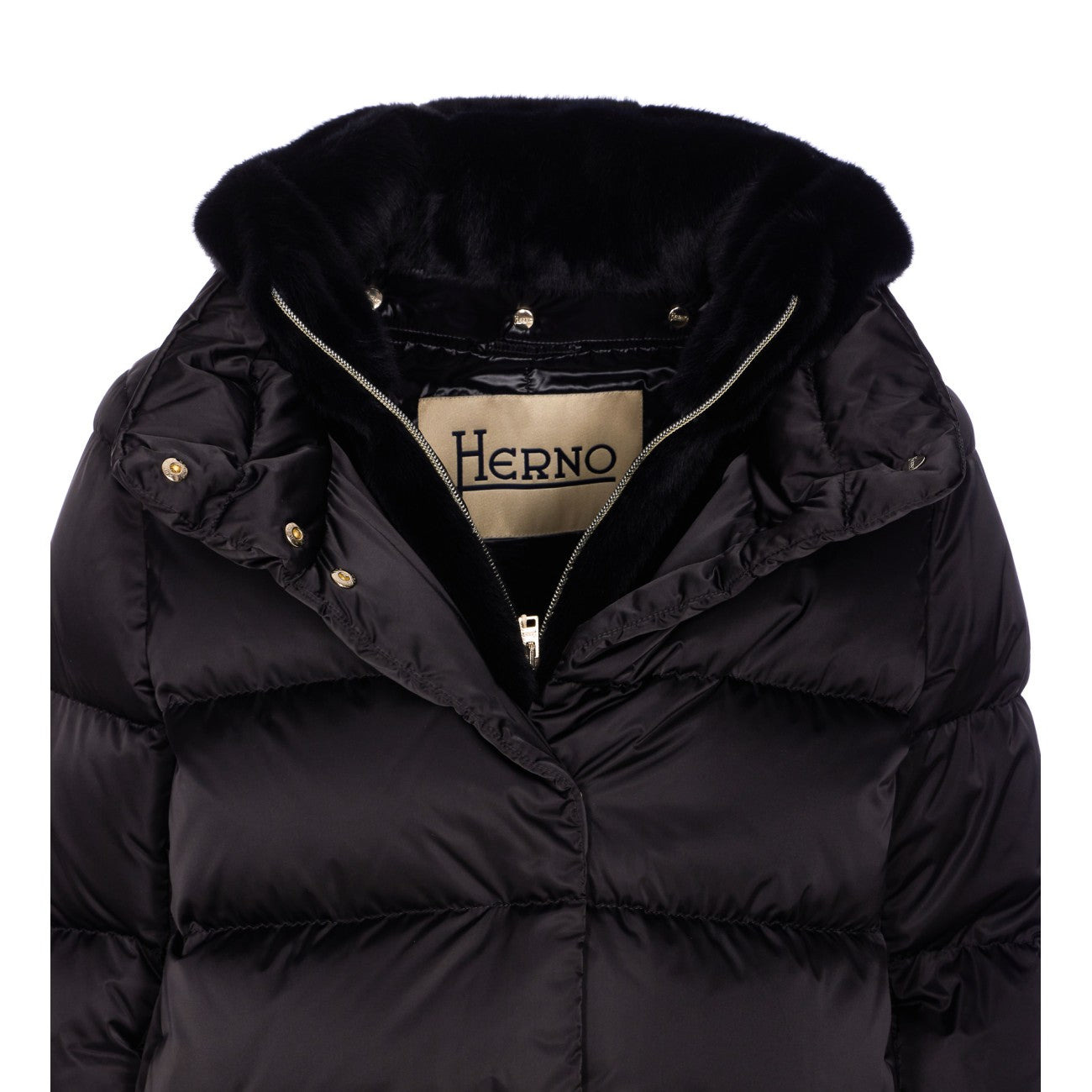 Herno Women A-Shape Satin Down Jacket - 4
