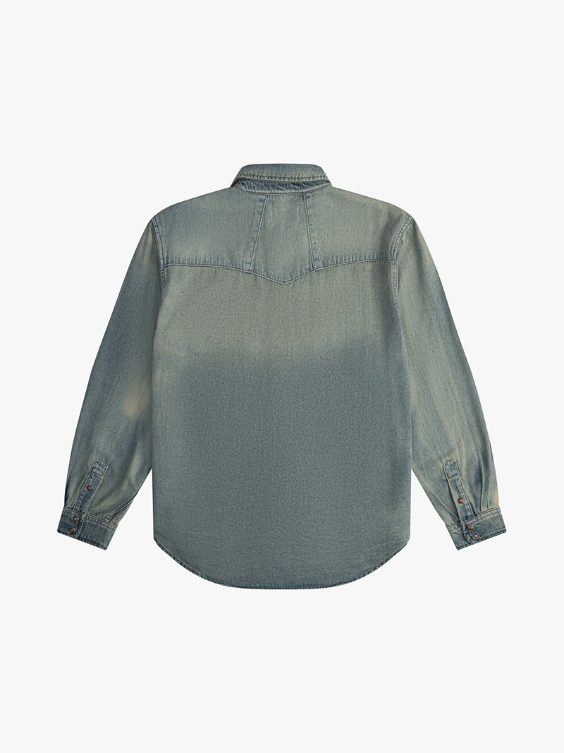 Rhude WESTERN DENIM SHIRT outlook