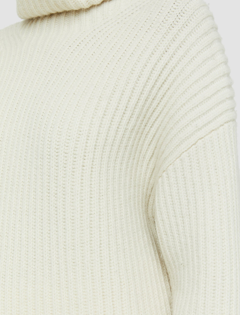 Cardigan Stitch High Neck Jumper 6