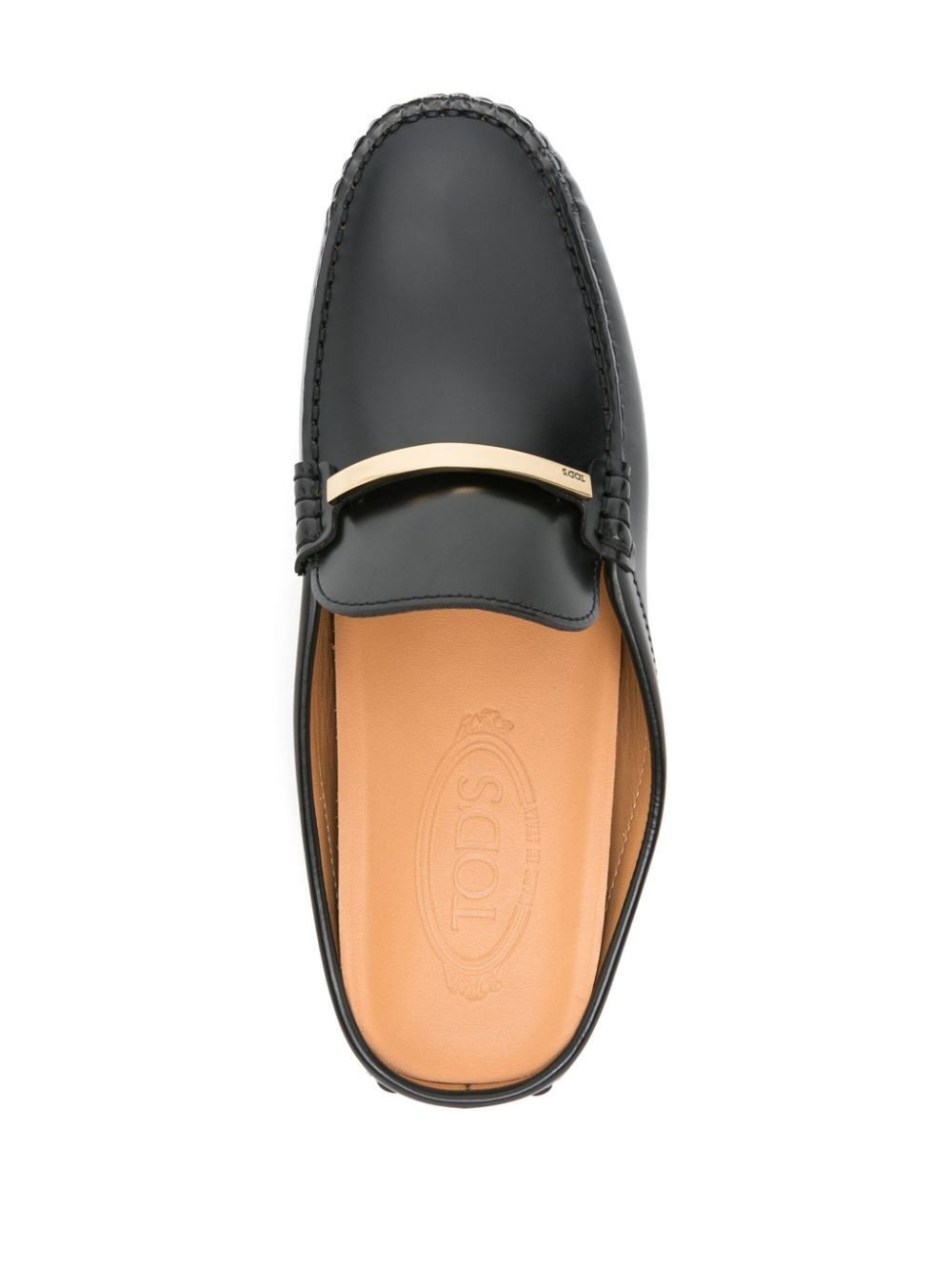 Tod's Women Branded Metal Bar Leather Gommino Mules - 4