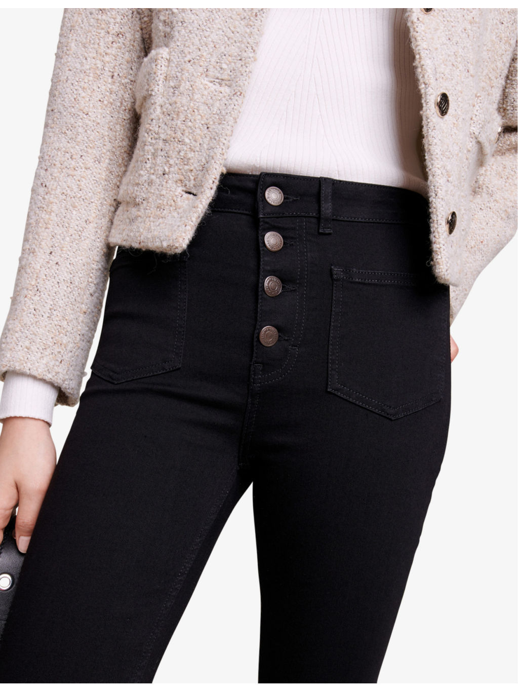 Passion flared-leg high-rise stretch-denim jeans - 5