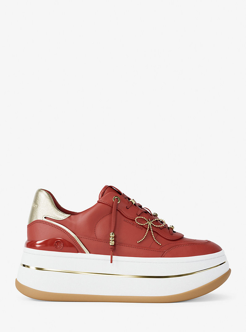 Hayes Embellished Leather Platform Sneaker 3