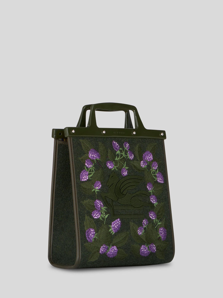 MEDIUM EMBROIDERED LOVE TROTTER BAG - 5