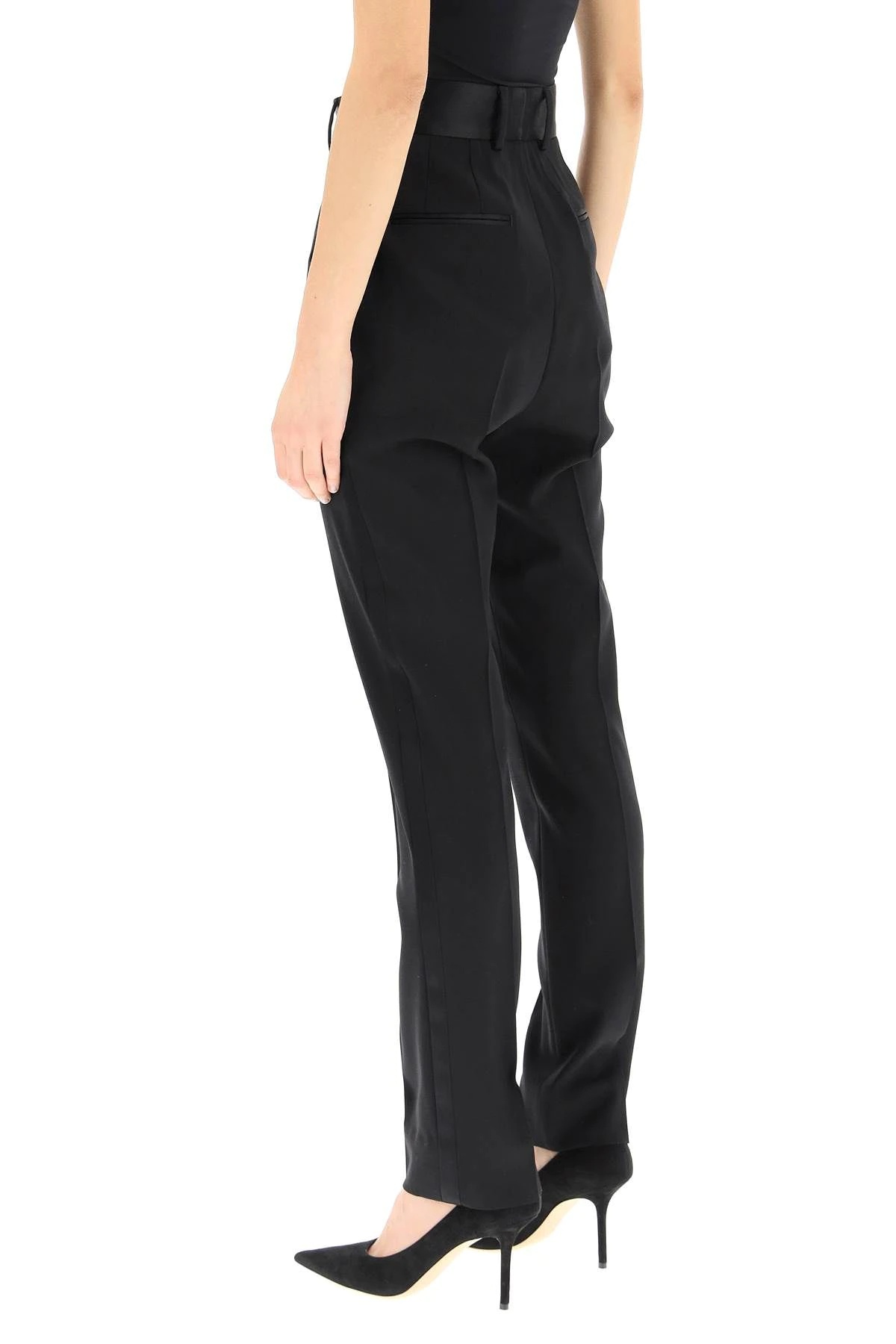 TUXEDO WOOL TROUSERS - 4