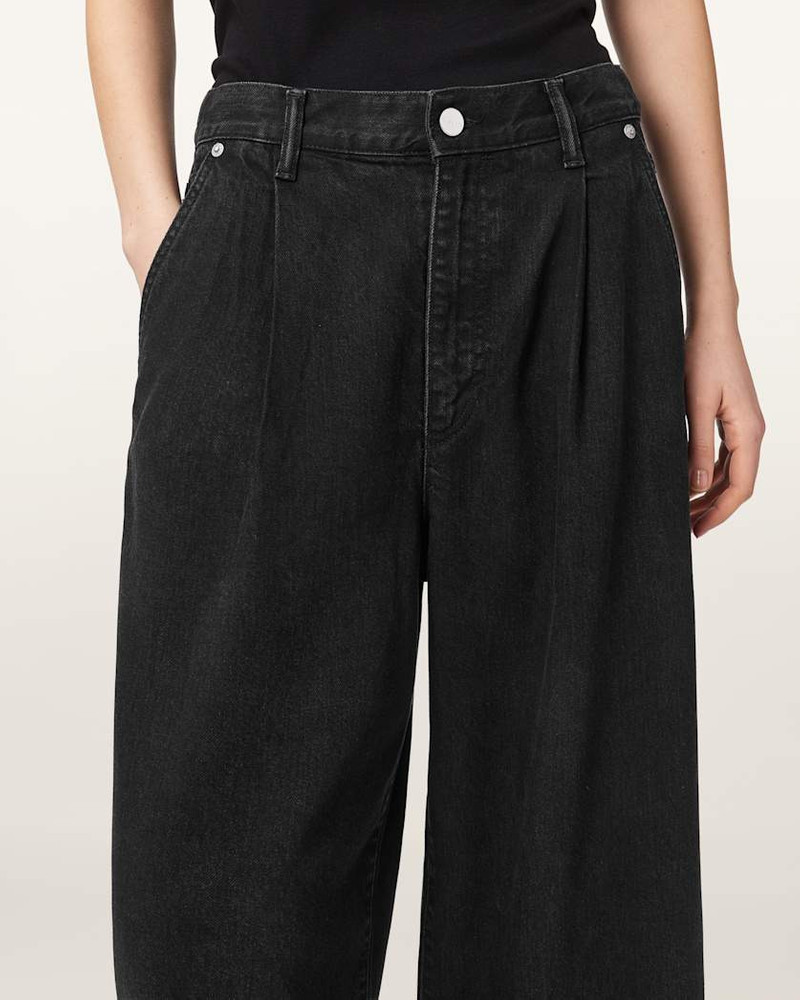HAZE PLEATED WIDE LEG JEANS 4
