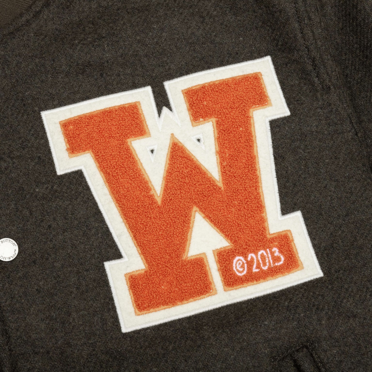 OFF-WHITE C/O VIRGIL ABLOH OW PATCH VARSITY - ARMY GREEN - 4