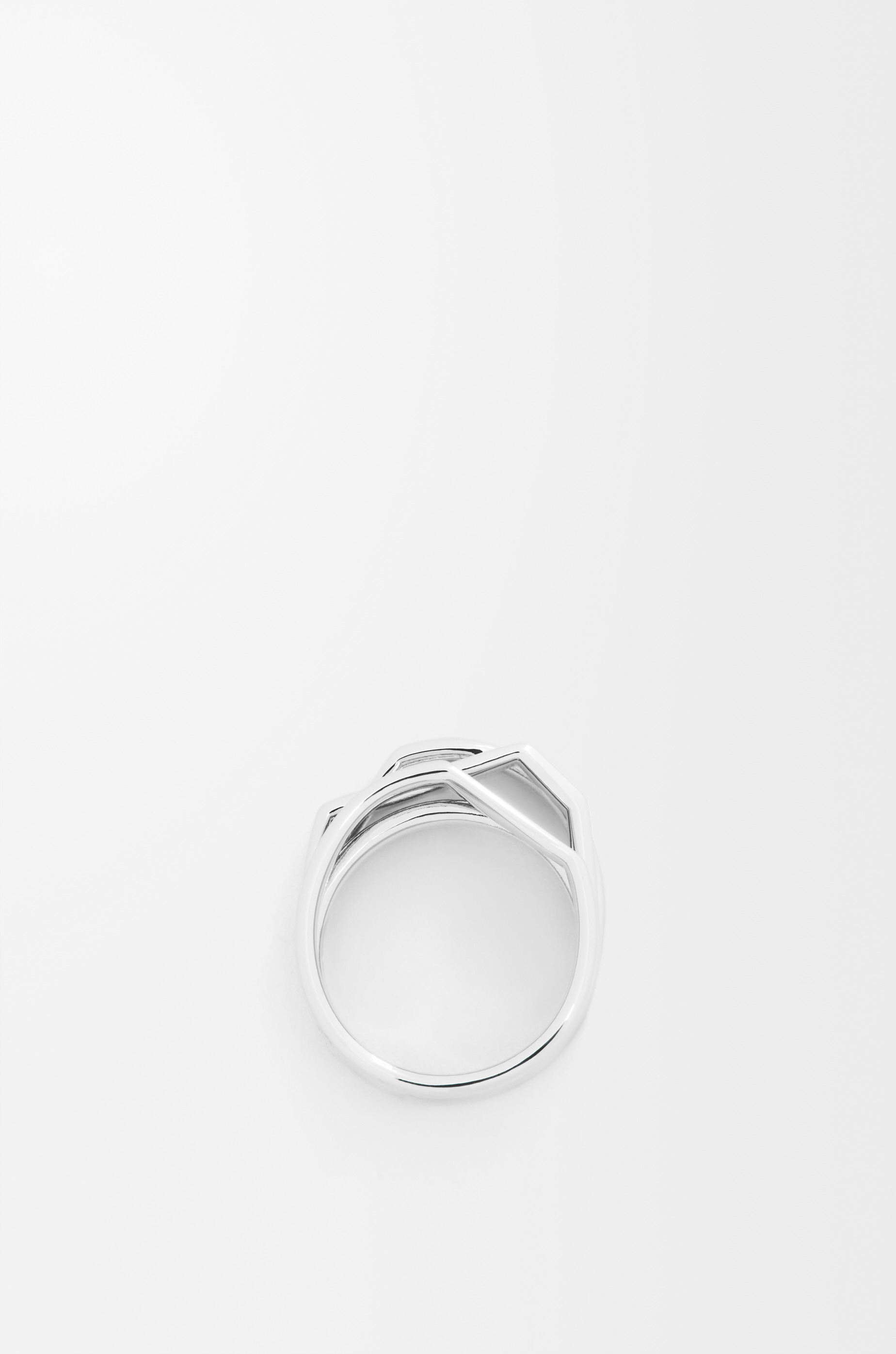 Stacked ring in sterling silver and enamel - 4