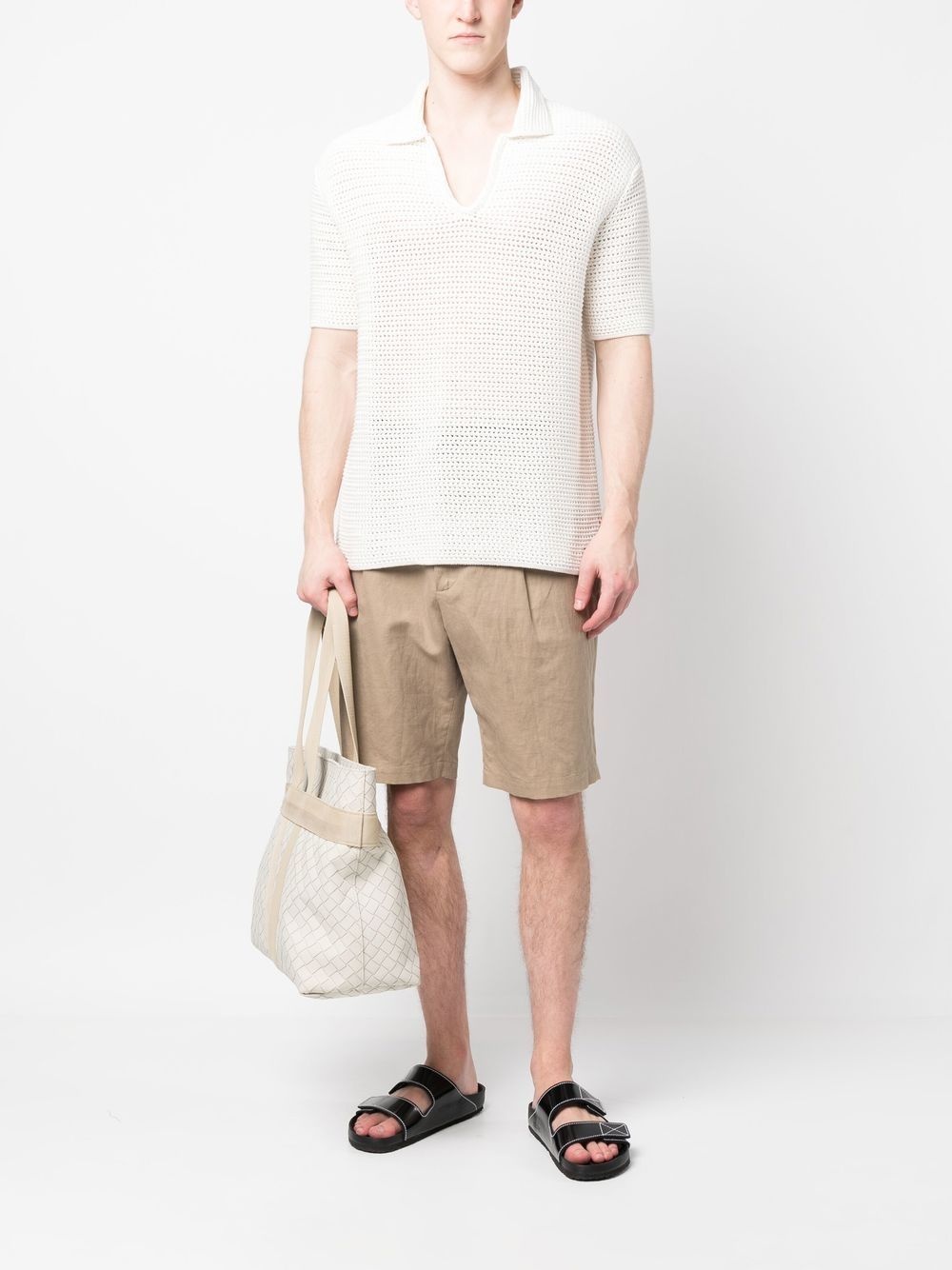 Batten crochet polo shirt - 2