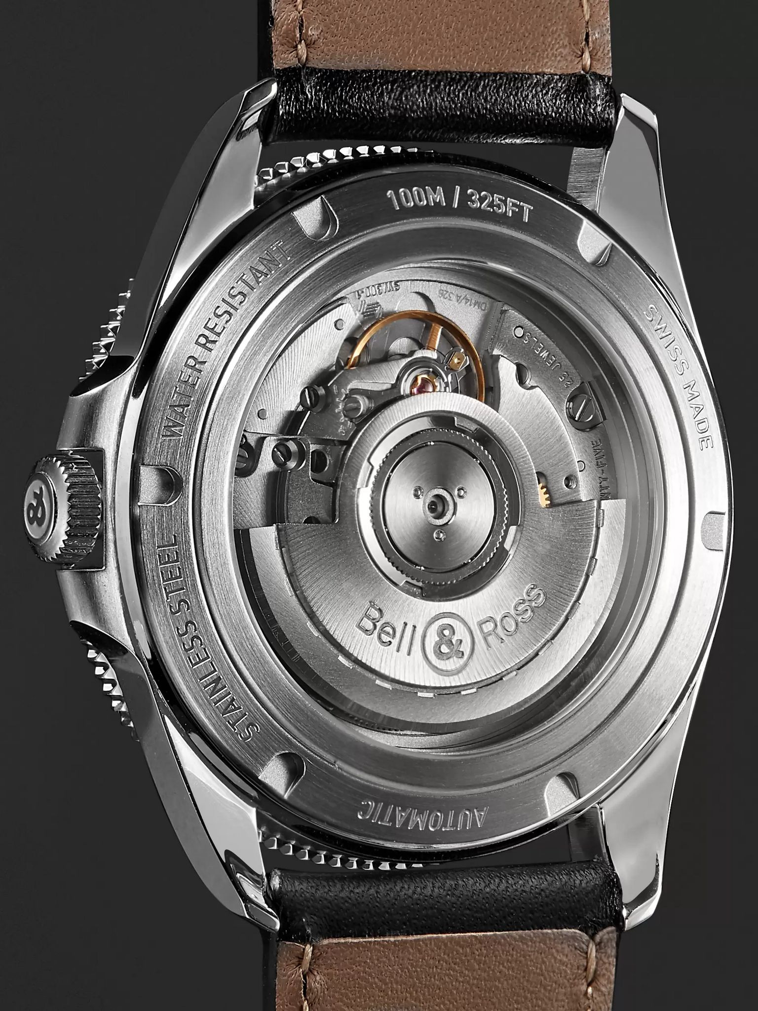 BR V2-92 Automatic 41mm Stainless Steel and Leather Watch, Ref. No. BRV292-­‐BL-­‐ST/SCA Black - 5