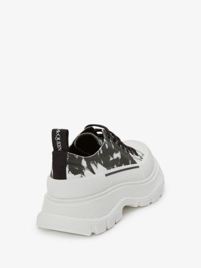 Alexander McQueen Tread Slick Lace Up in Black/white outlook