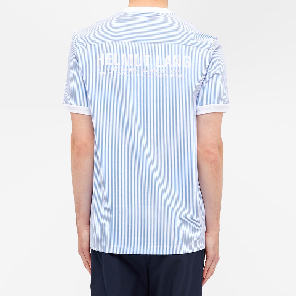 Helmut Lang Striped Back Logo Tee - 5