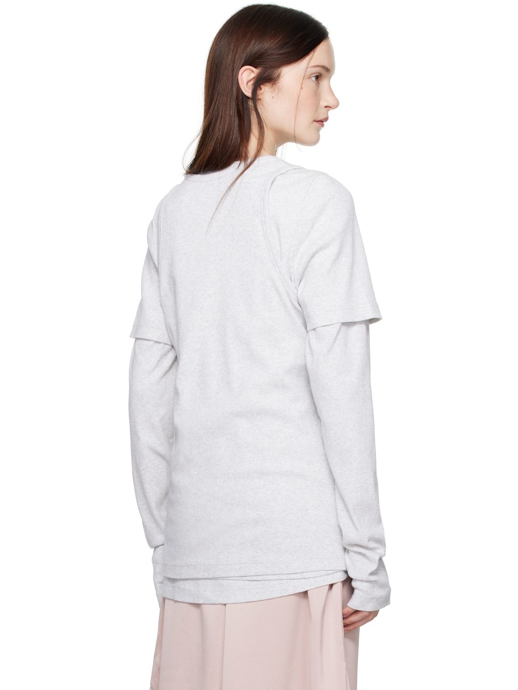 Gray Overlayered T-shirt - 3