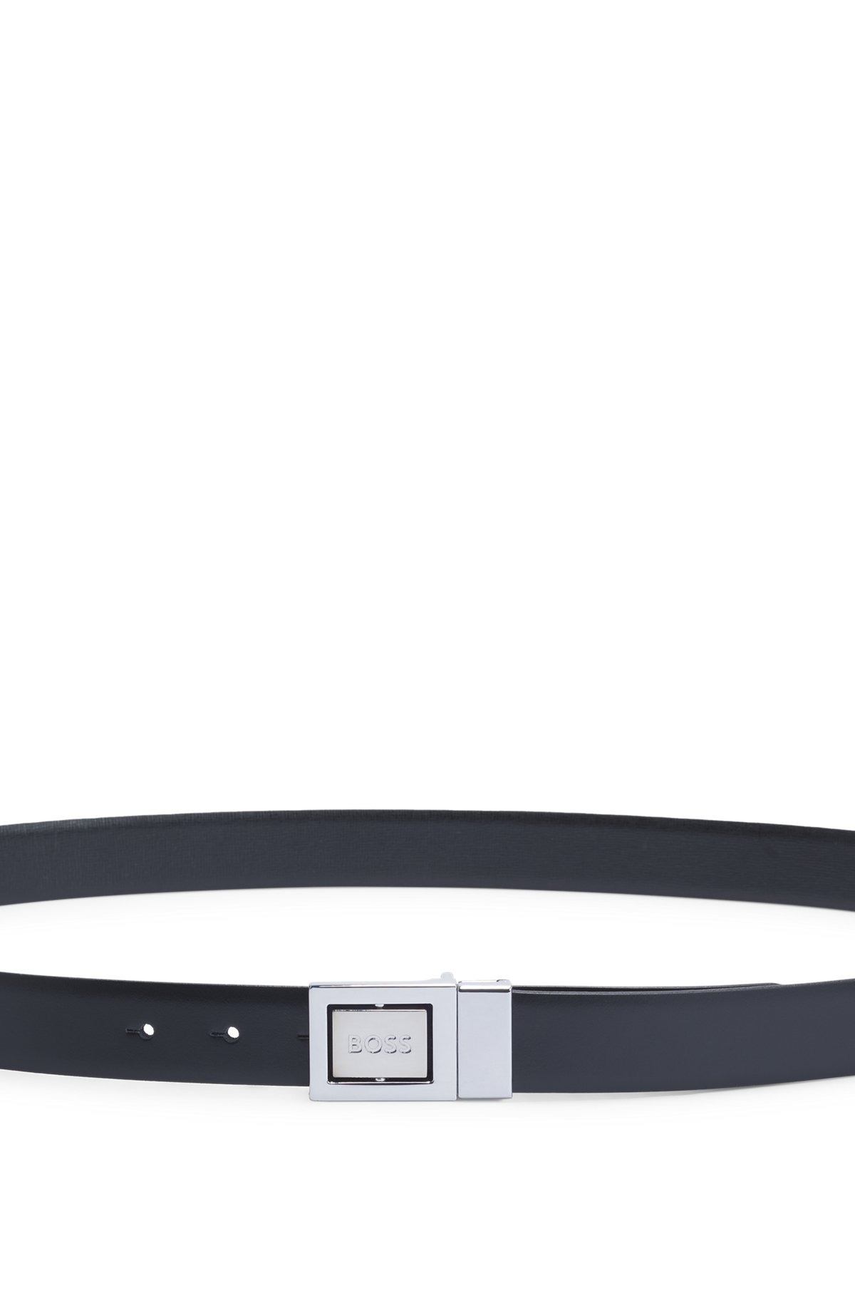 REVERSIBLE BELT IN PLAIN AND STRUCTURED LEATHER - 4