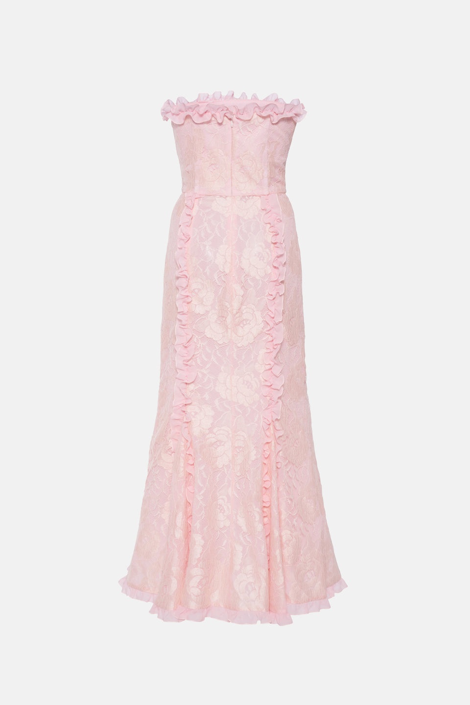 LACE BUSTIER DRESS WITH VELVET BOWS - 2