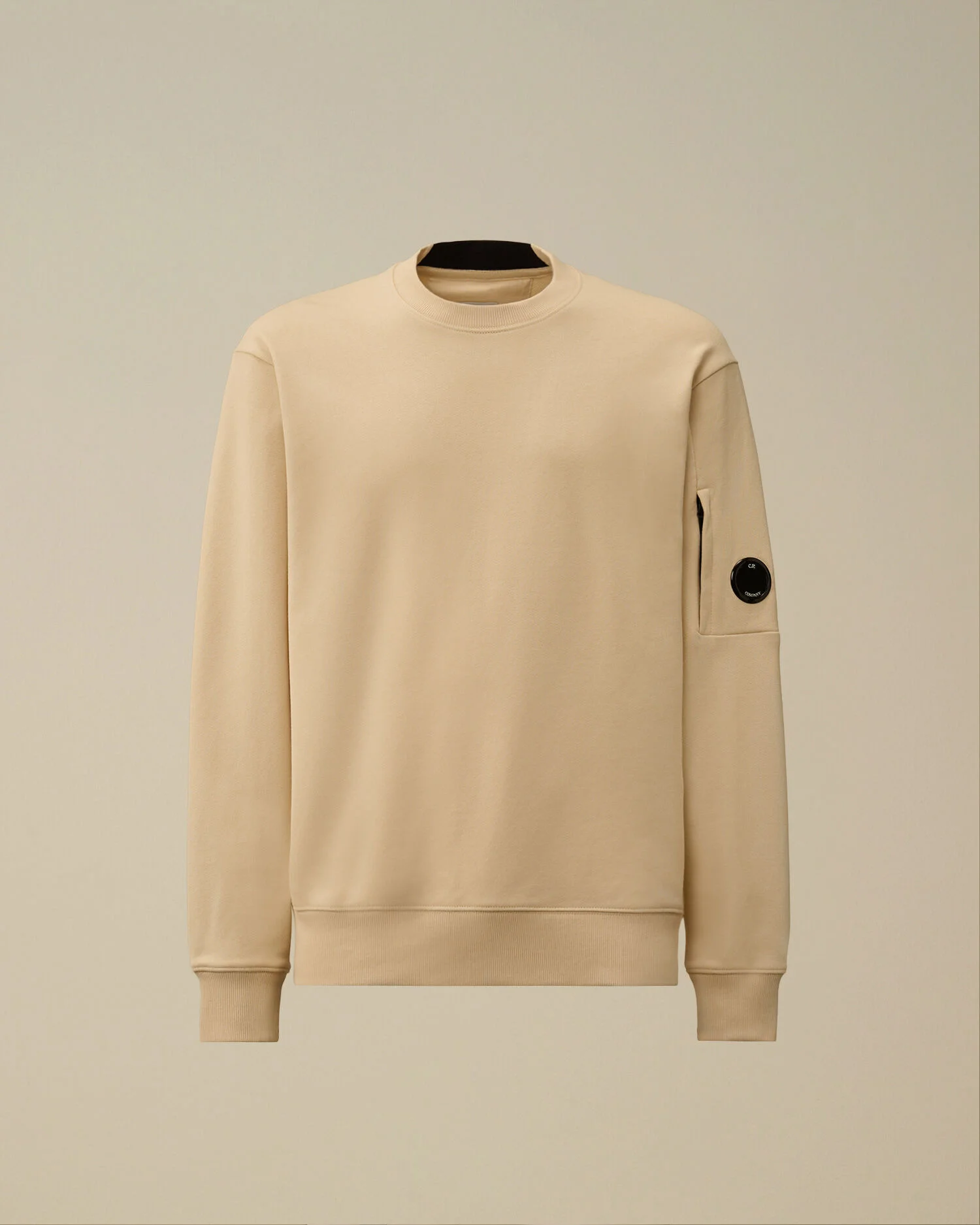 Diagonal Raised Fleece Crewneck Lens Sweatshirt - 1