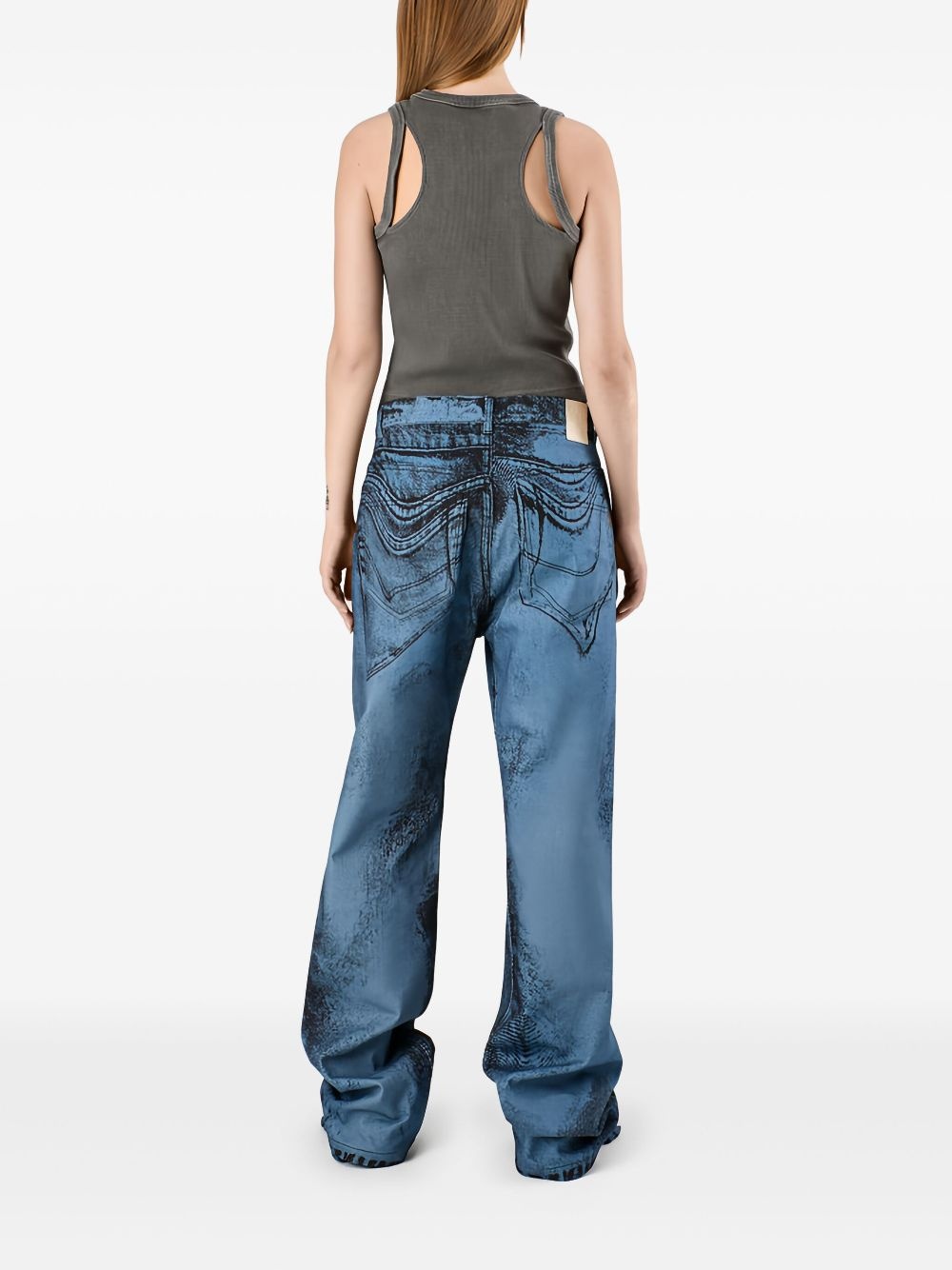 wide-leg jeans - 6