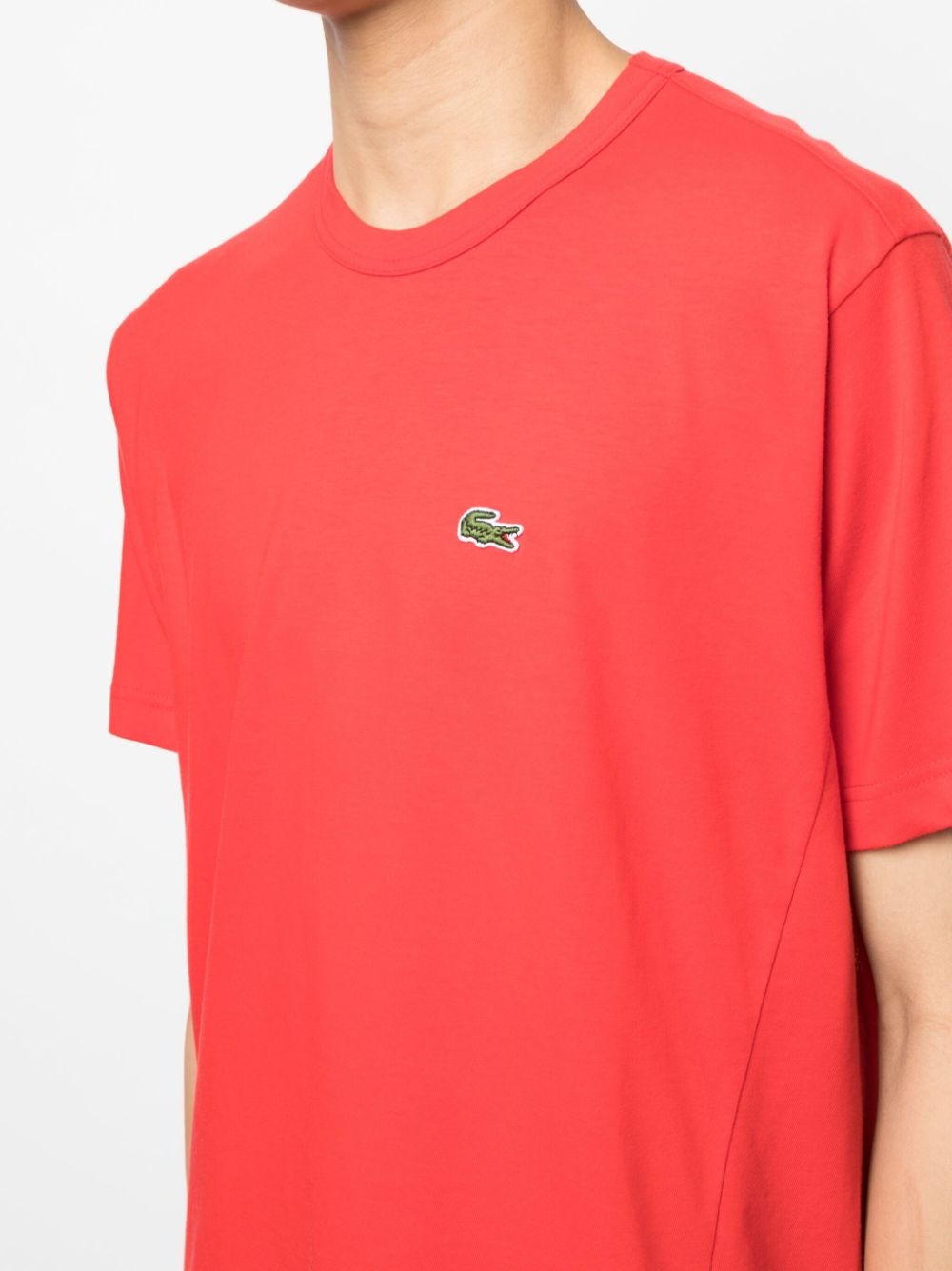 logo-patch cotton T-shirt - 5