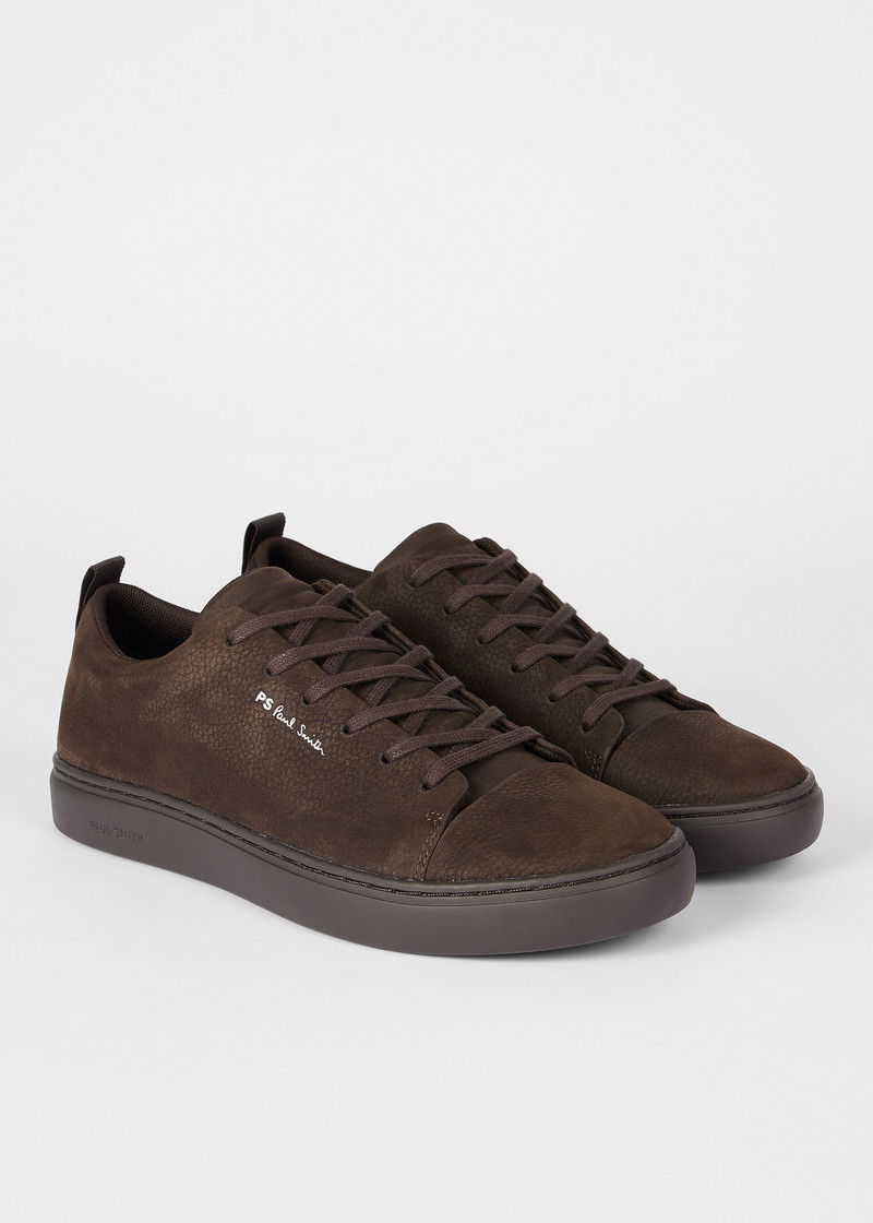 Chocolate Brown Nubuck 'Lee' Trainers 3