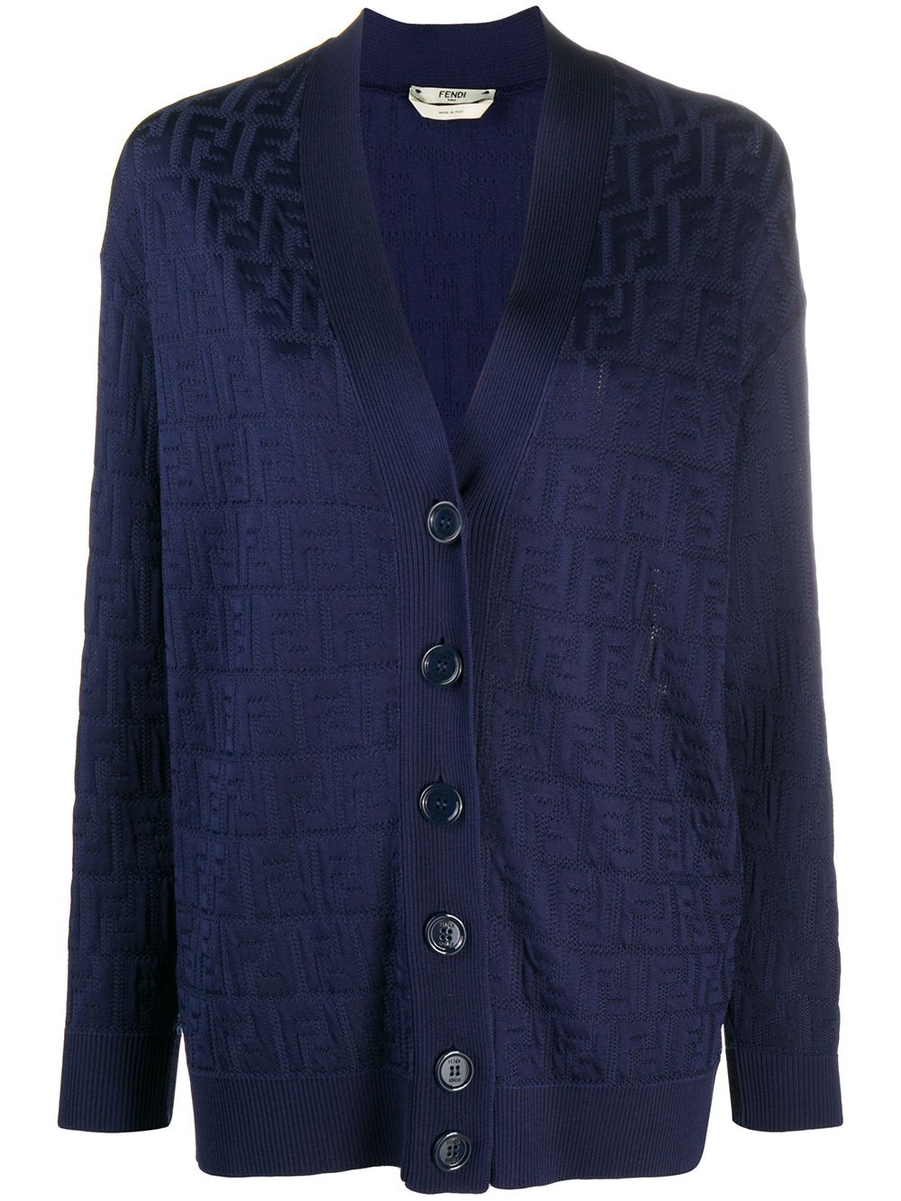 FF motif cardigan - 1