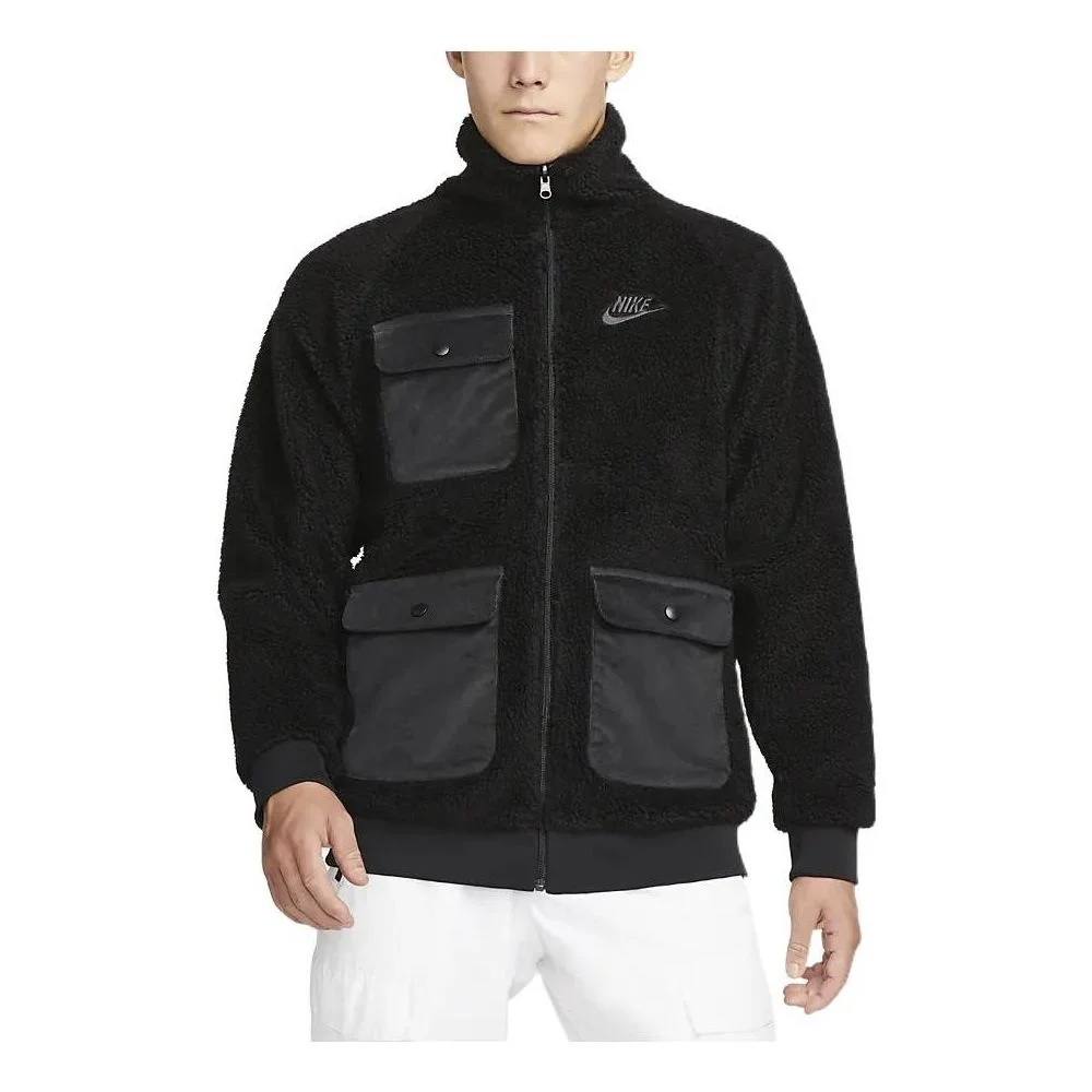 Nike Sportswear Full-Zip Reversible Jacket 'Black' DZ4713-010 - 1