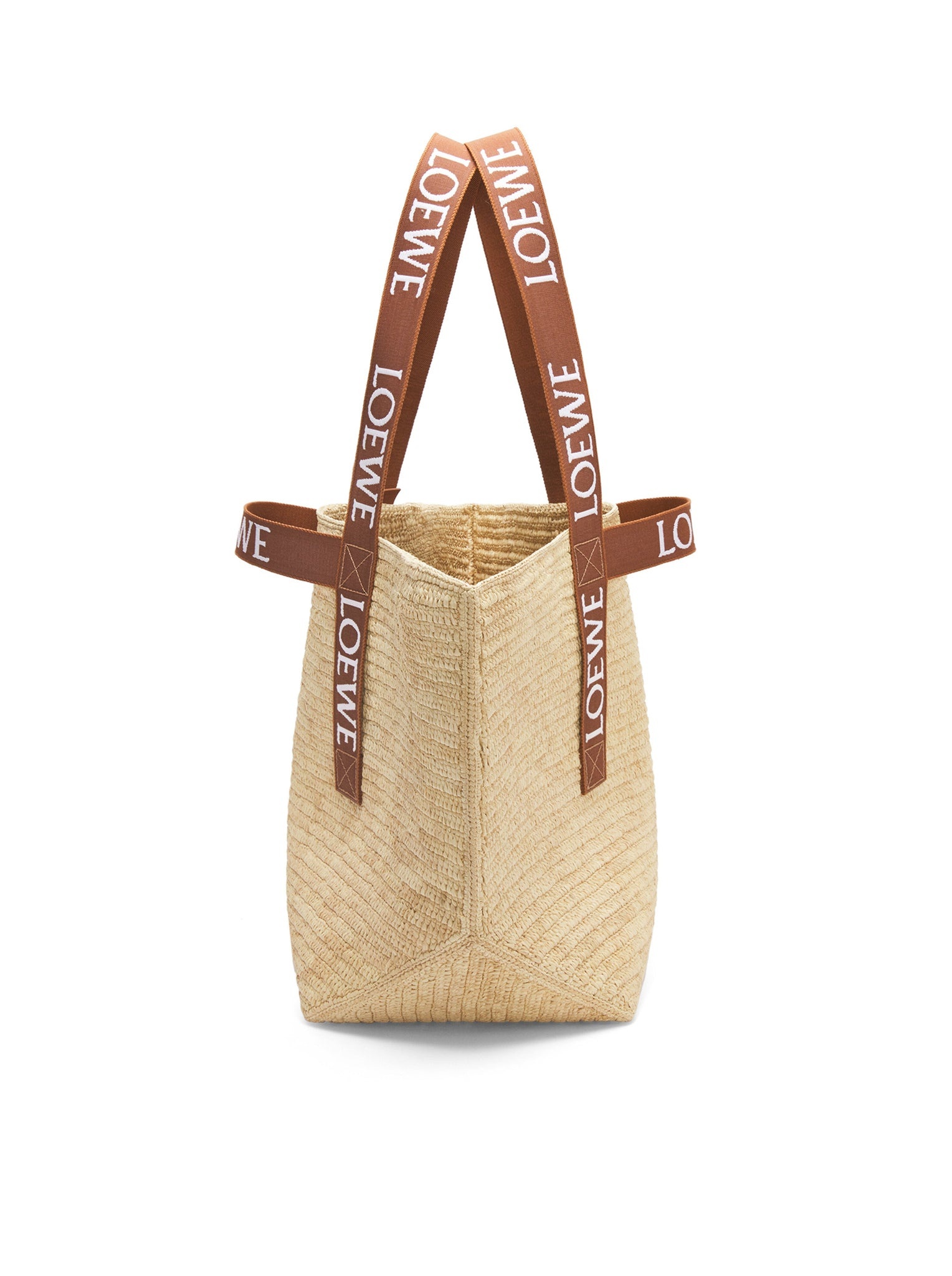 かごバッグ LOEWE B507X23X10 FOLD SHOPPER IN RAFFIA Fold Shopper in raffia Black - LOEWE