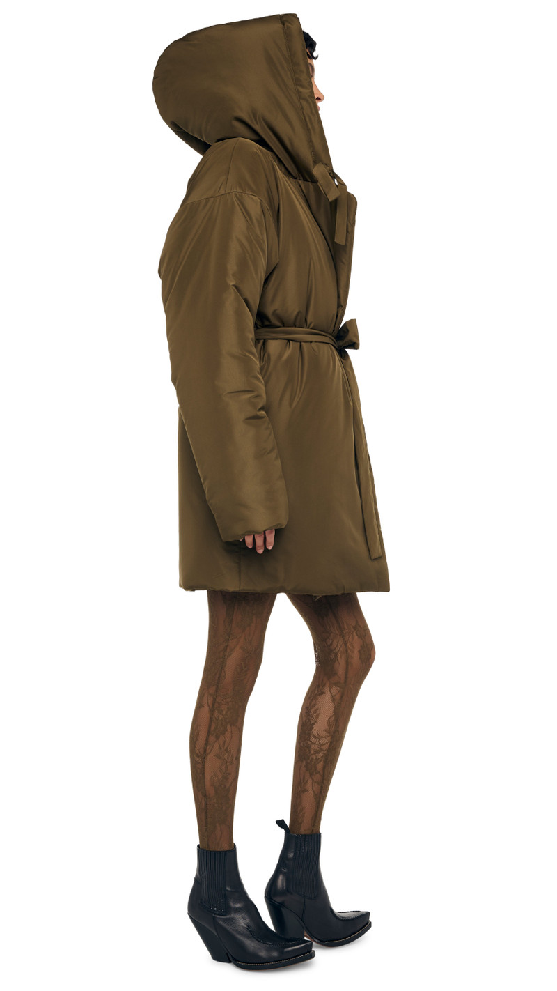 HOODED SLEEPING BAG COAT TO KNEE 4