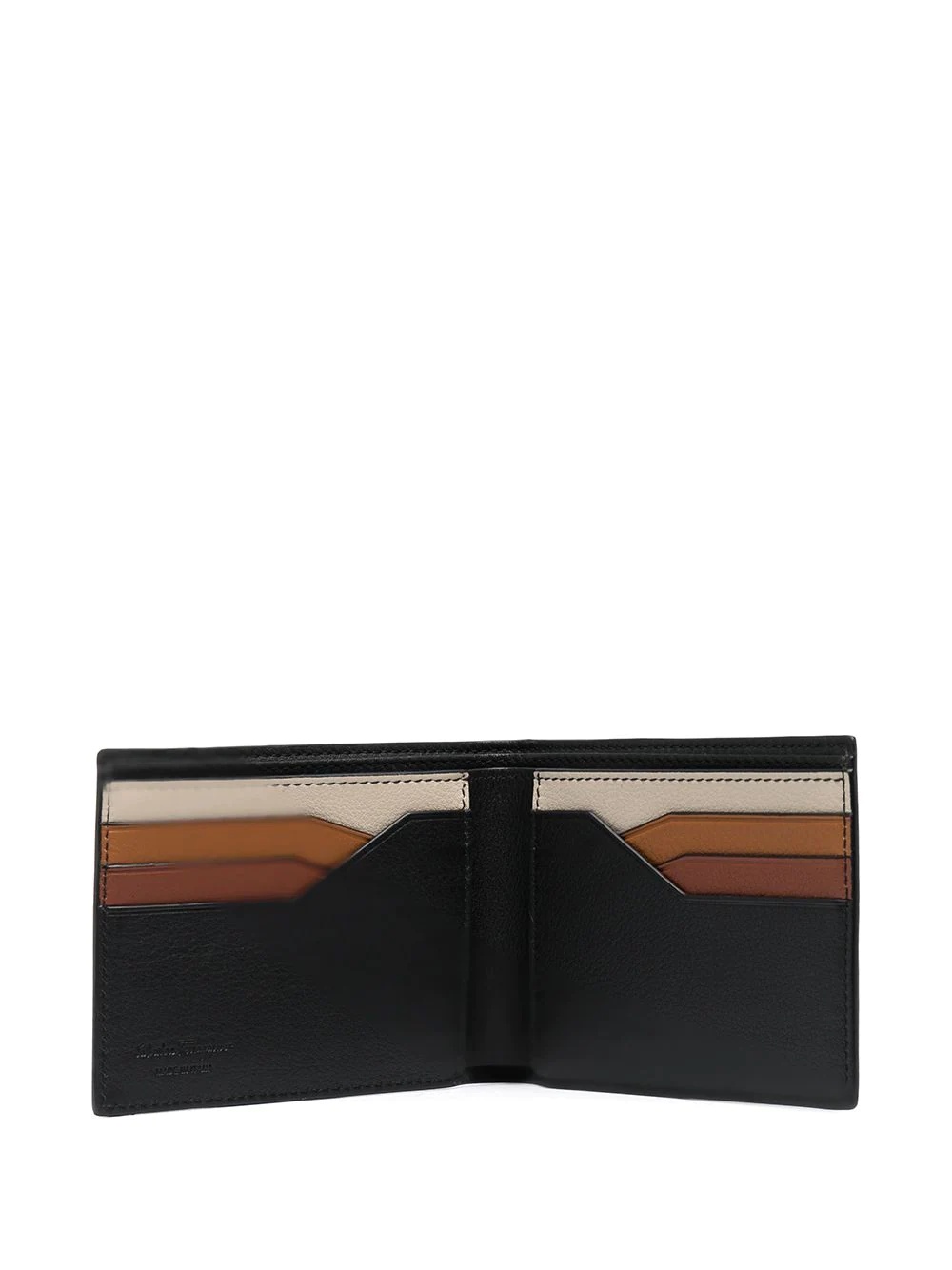 grained calf leather appliqué wallet - 3