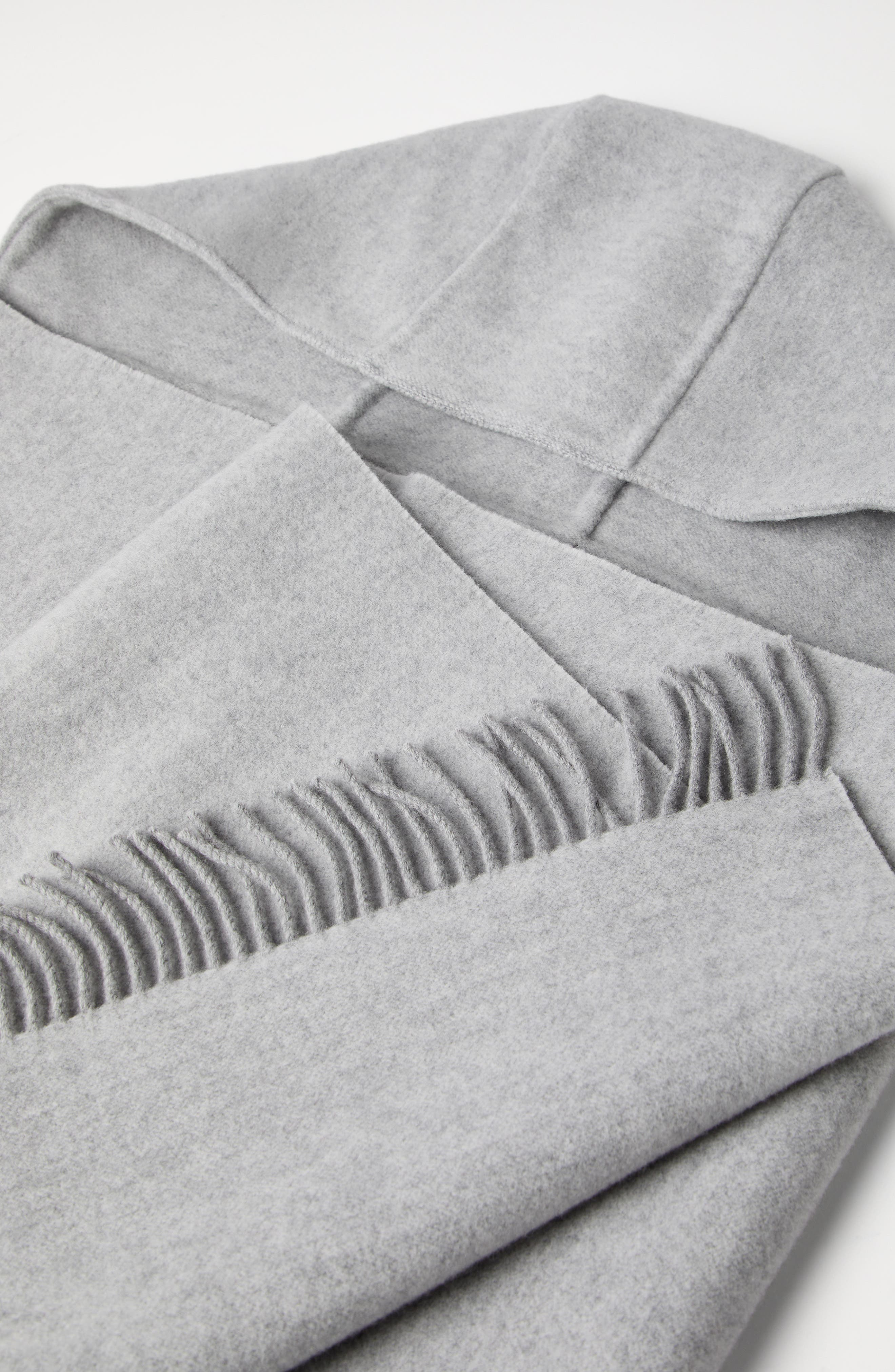 Brunello Cucinelli Knit scarf with hood in Light Grey at Nordstrom - 4