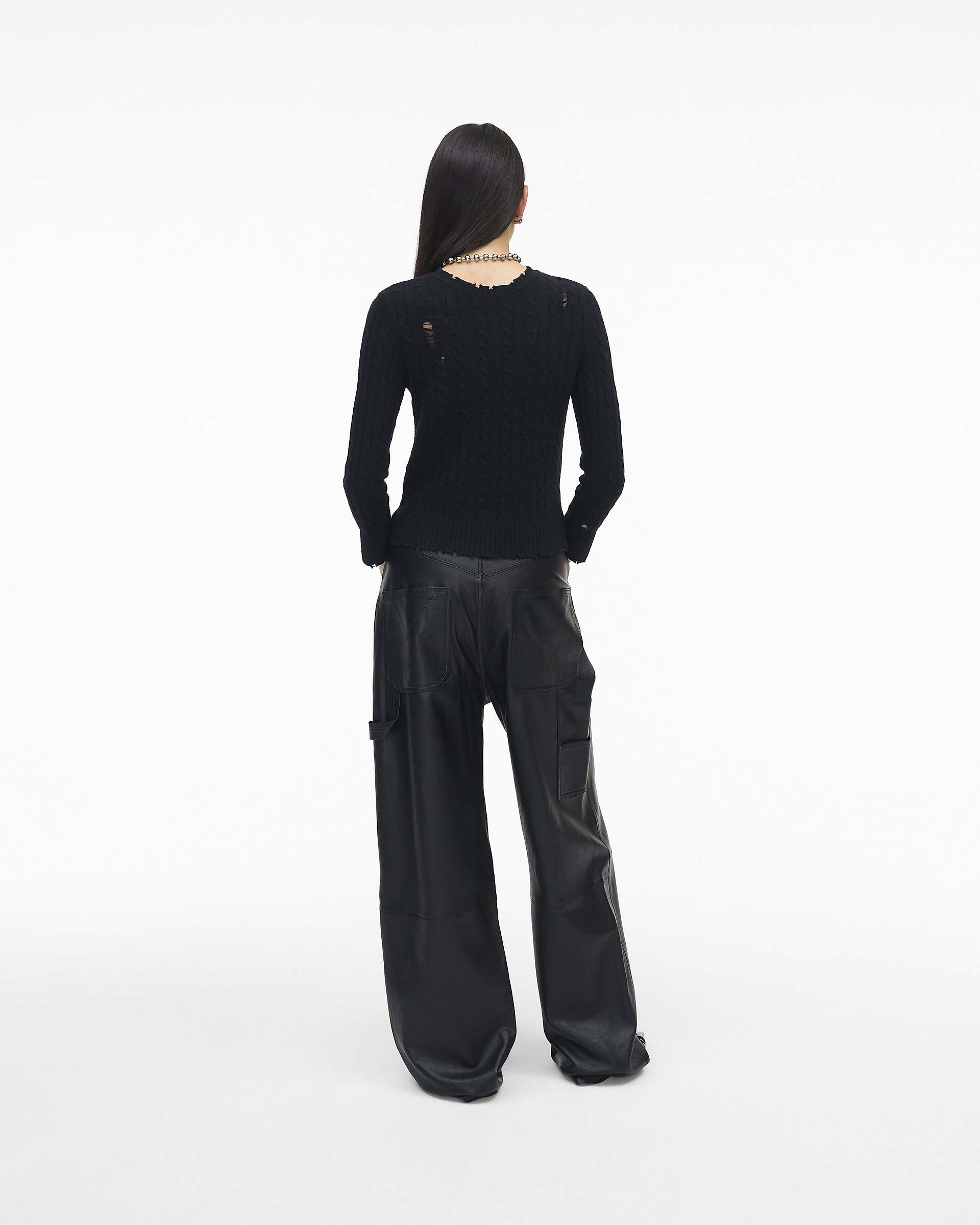 THE SHRUNKEN CASHMERE CABLE CARDIGAN - 4