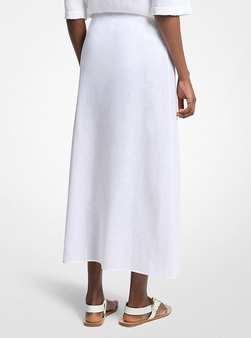 MICHAEL KORS COLLECTION Linen Gauze Pareo Skirt outlook