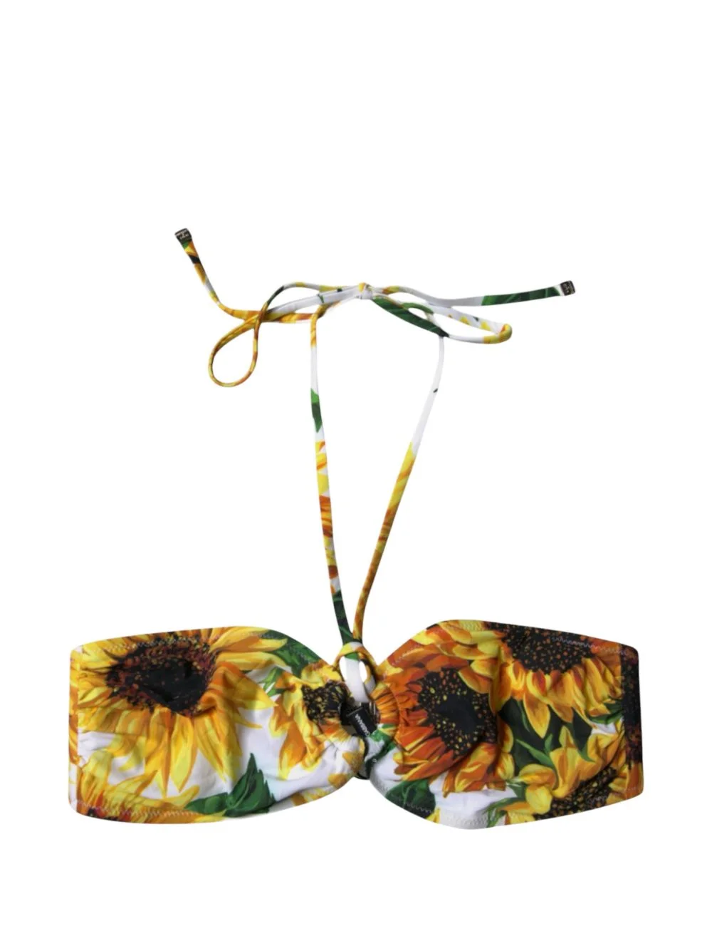 sunflower-print bikini top - 1