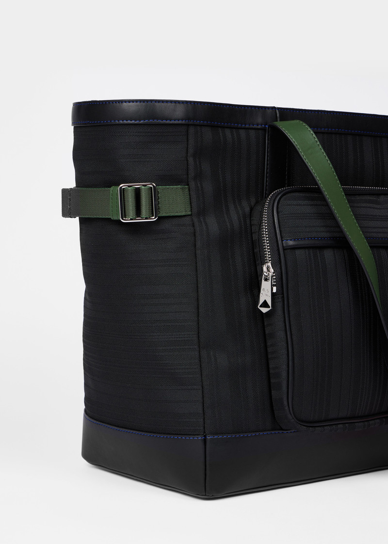Paul Smith x MINI - Black Shadow Stripe Tote Bag 4