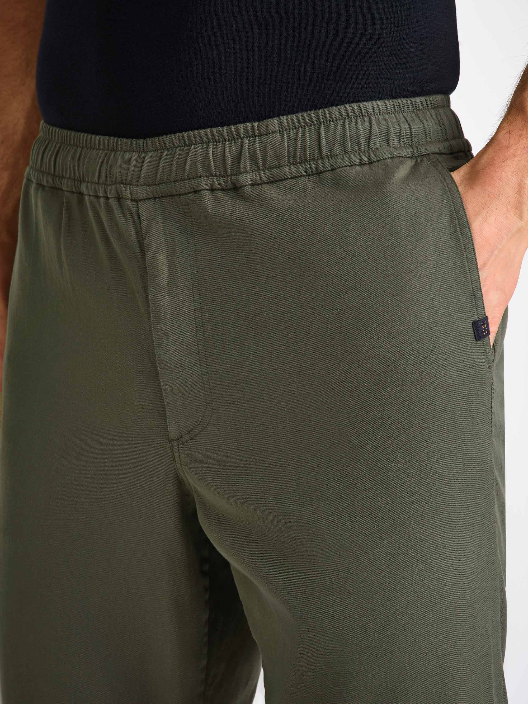 Men's Pants Harris Lyocell Cotton Khaki - 5