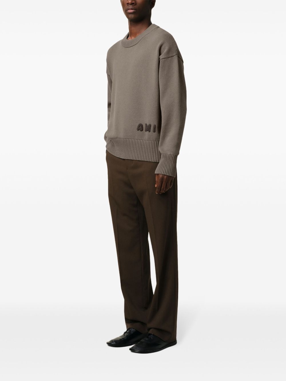 logo-embroidered jumper - 3