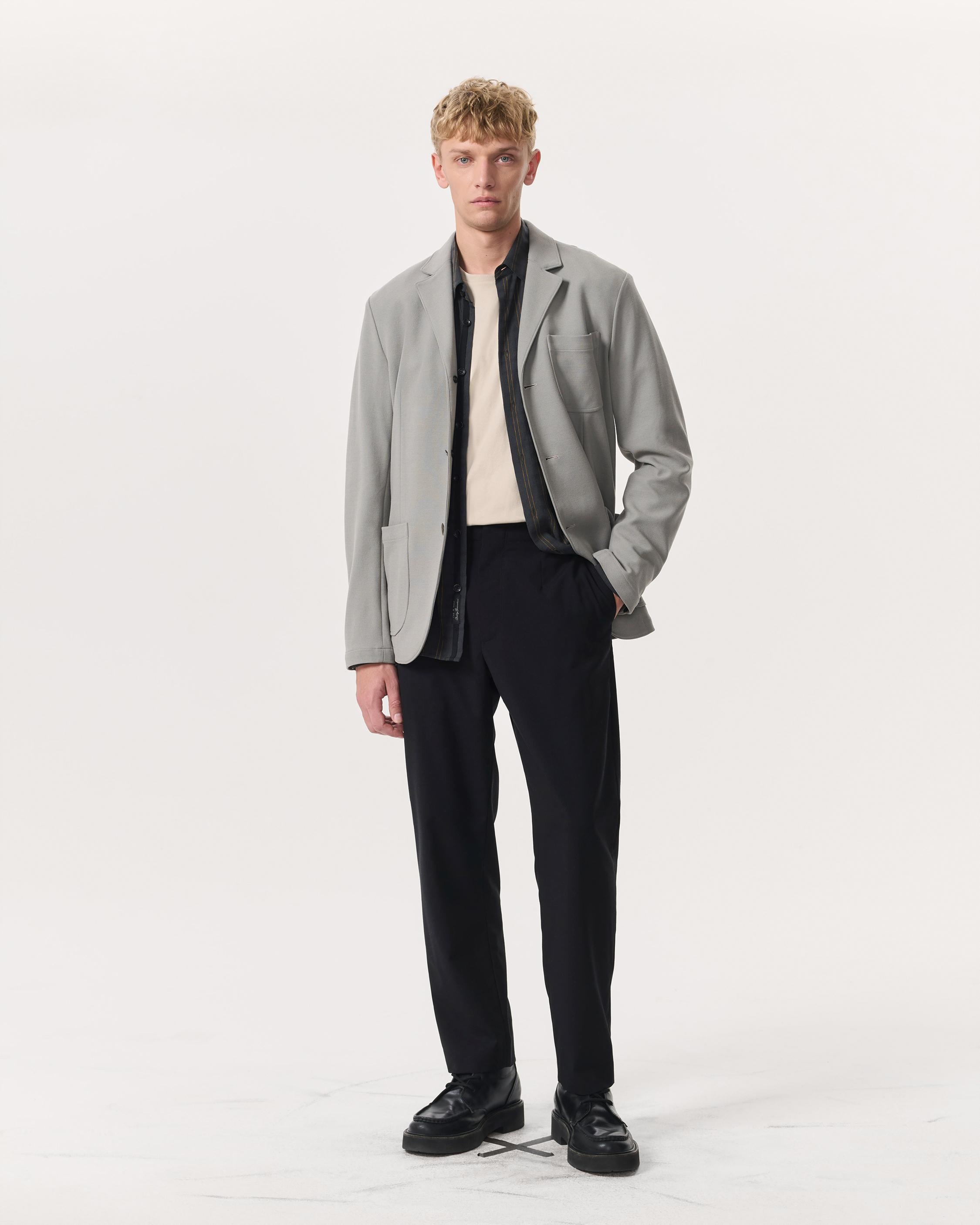 Achilles Italian Cotton-Blend Knit Blazer - 7