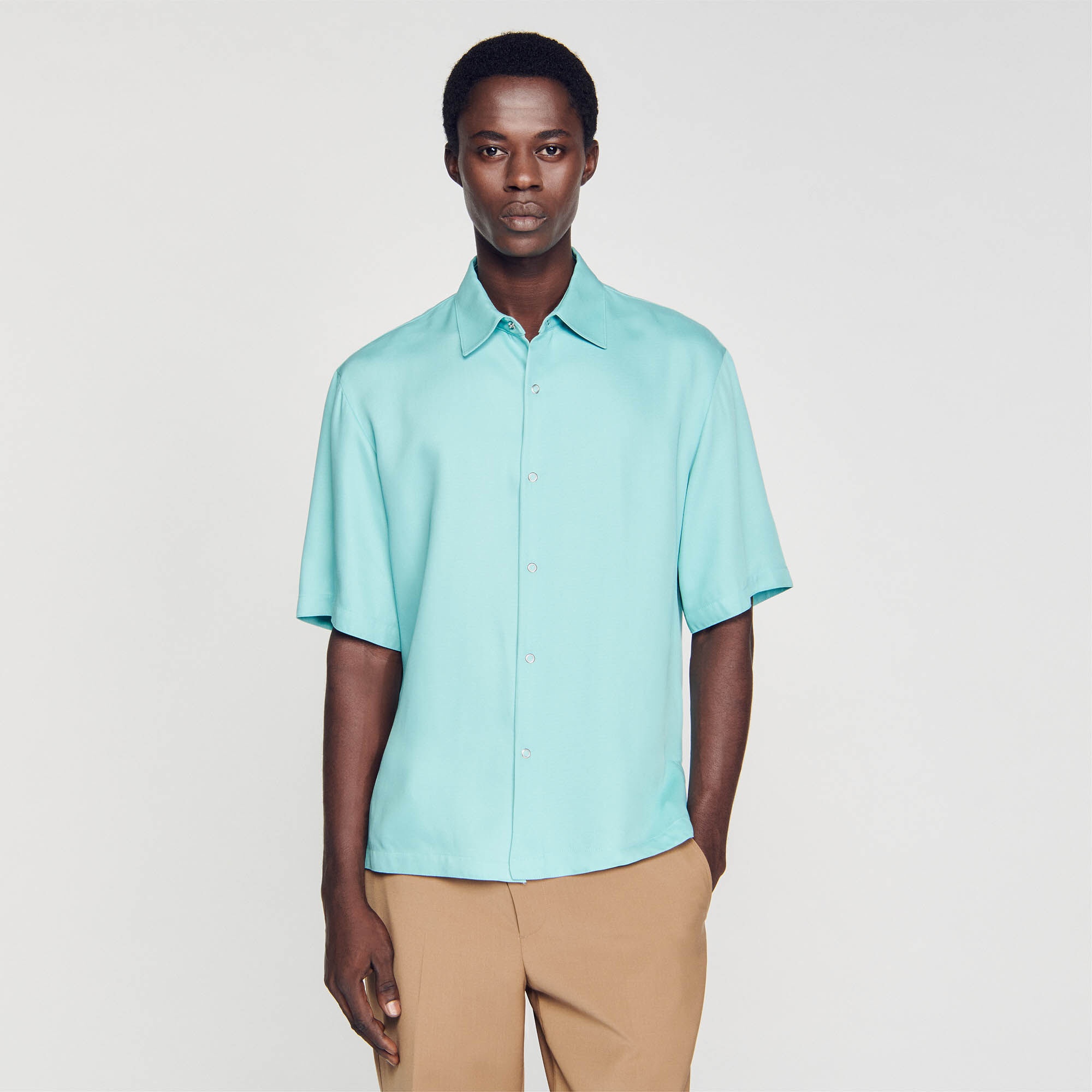 BUTTON-FRONT SHIRT - 5