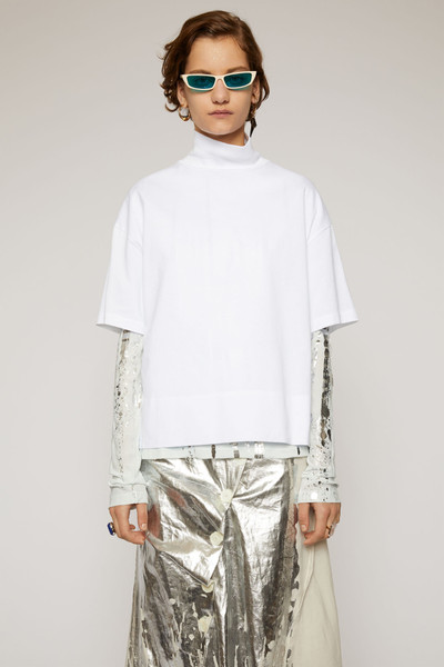 Acne Studios Mock neck t-shirt optic white outlook