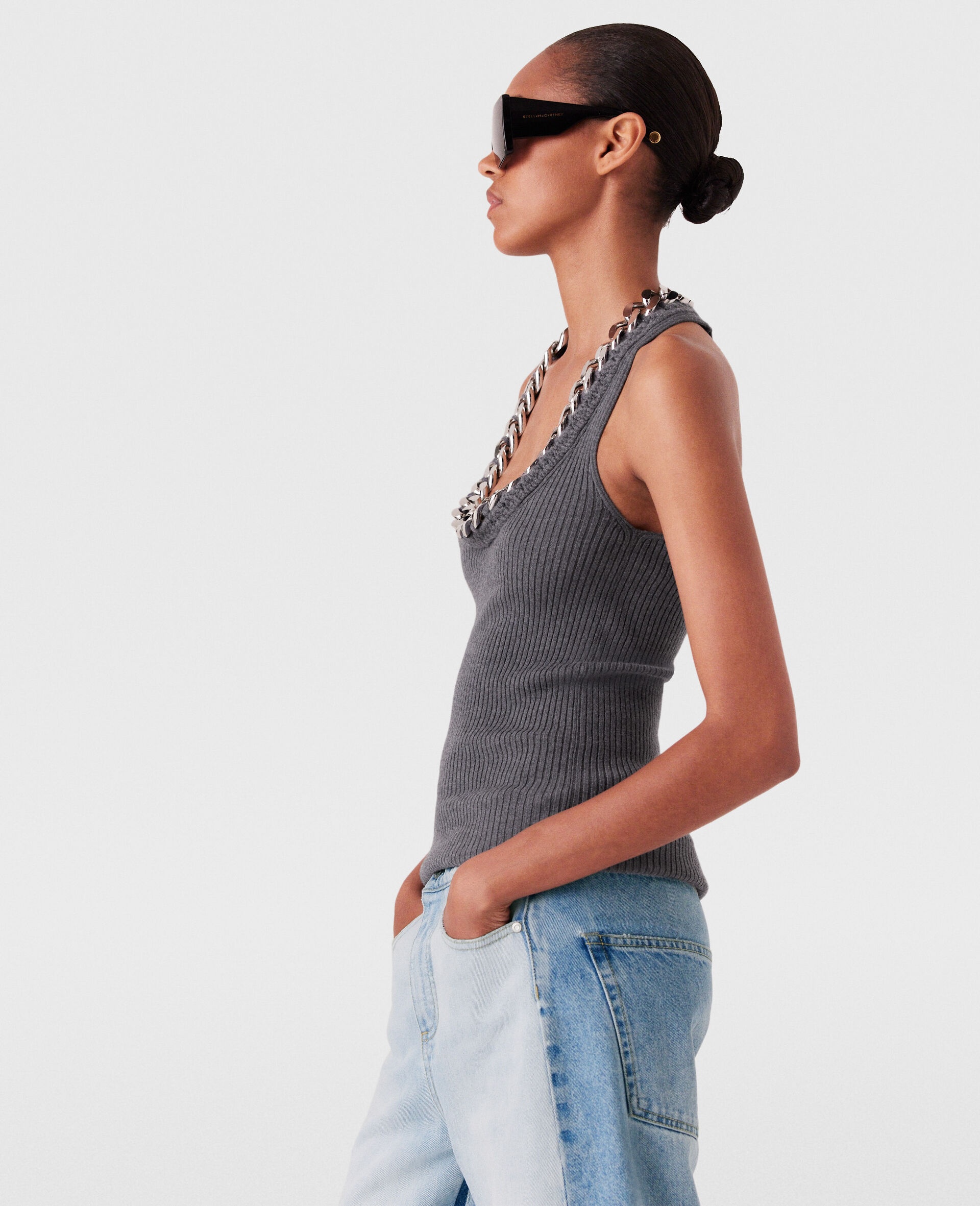 Chunky Chain Tank Top - 3