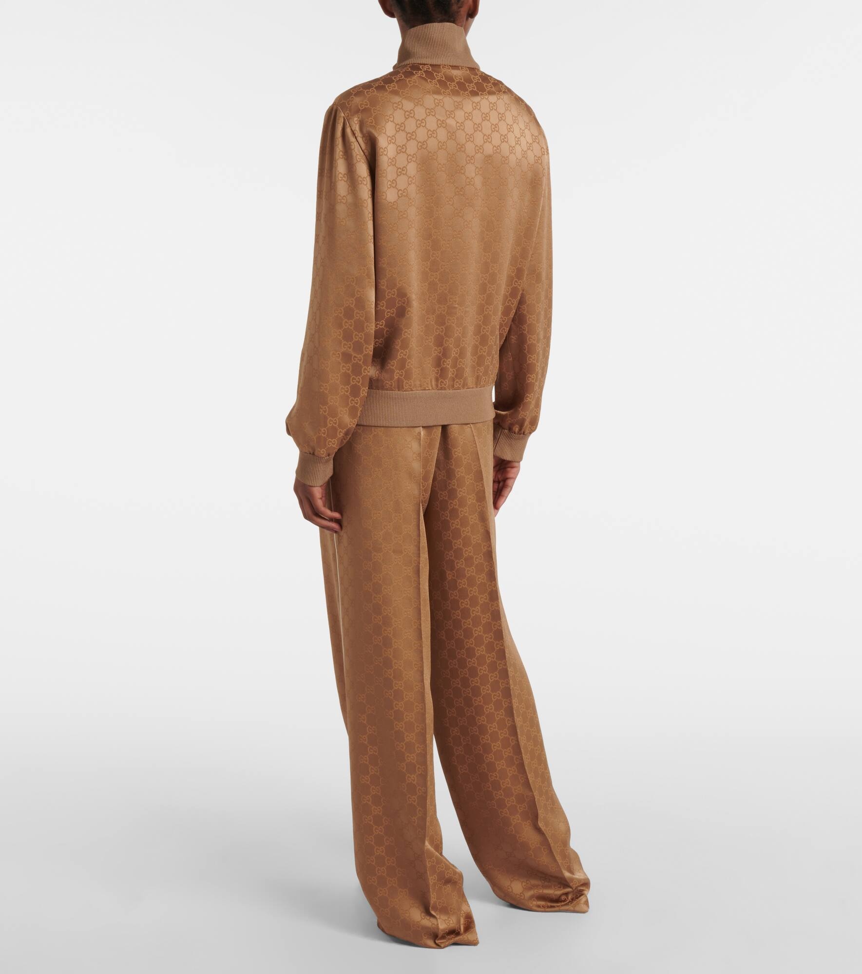 GG jacquard satin blouson - 3