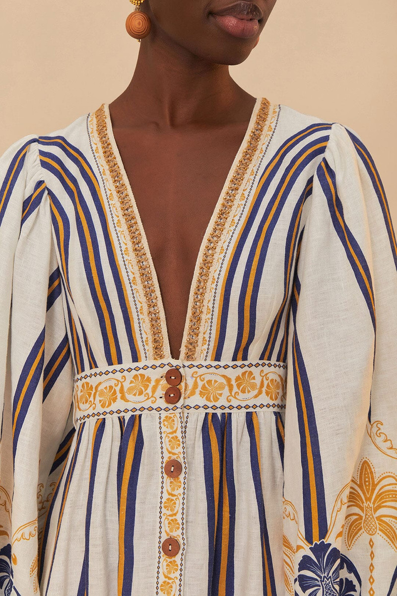 Off-White Pineapple Deco Maxi Dress 5