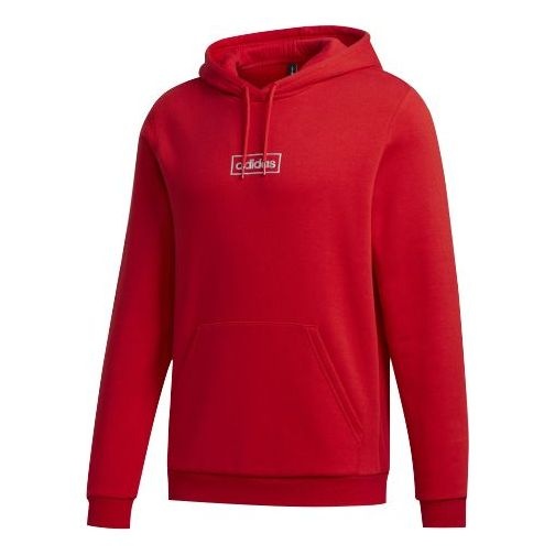 Men's adidas neo Series Small Logo Suede Red Pullover GD9882 - 1
