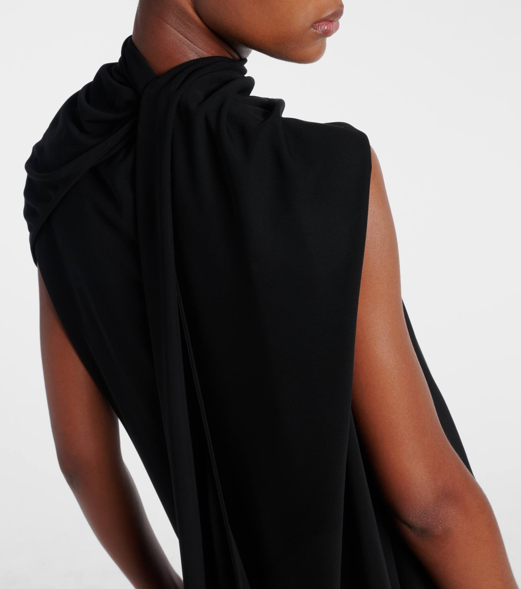 Isadra draped jersey top - 6